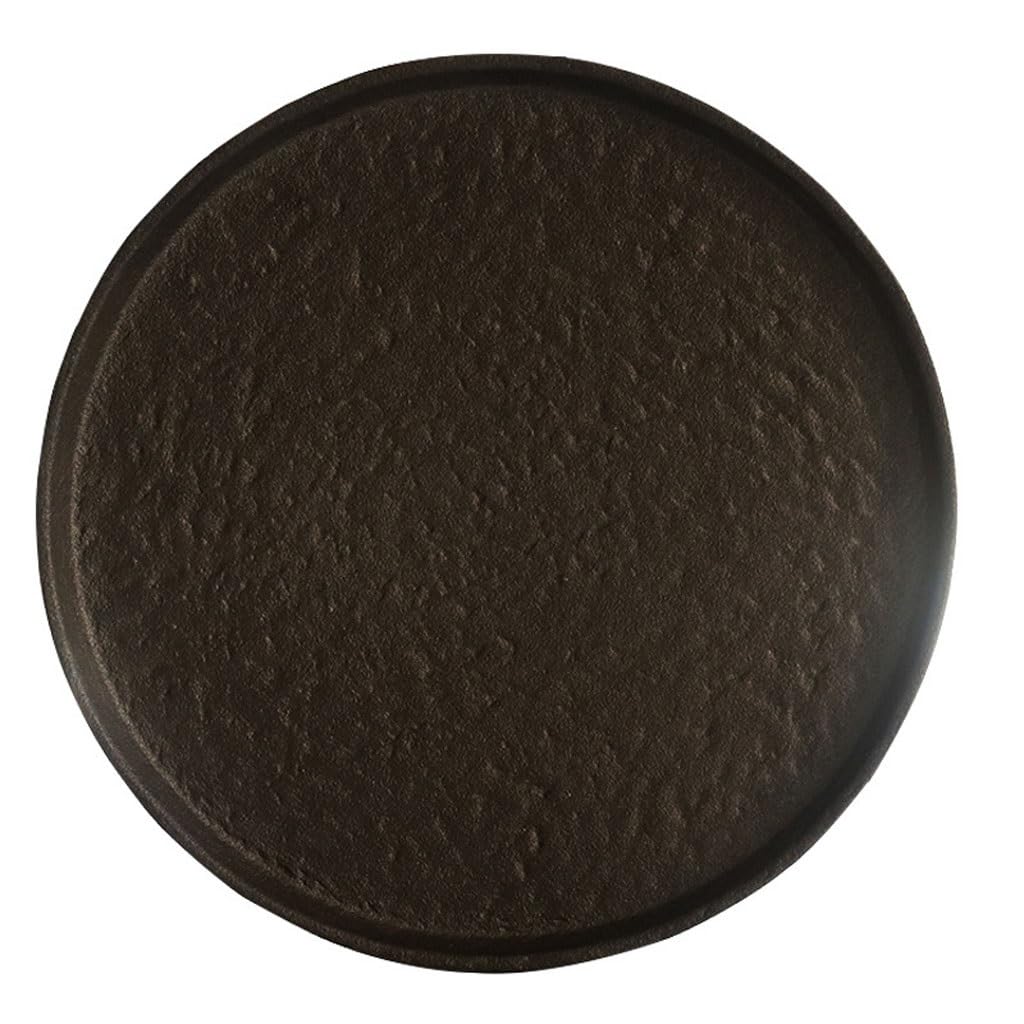 Bandeja para Servir té Bandeja de té seco de cerámica Negra for el hogar, Juego de té de cerámica Kung Fu, Mesa de té Redonda de Estilo Chino, Bandeja pequeña de mar de té Bandeja de Mesa de Centro