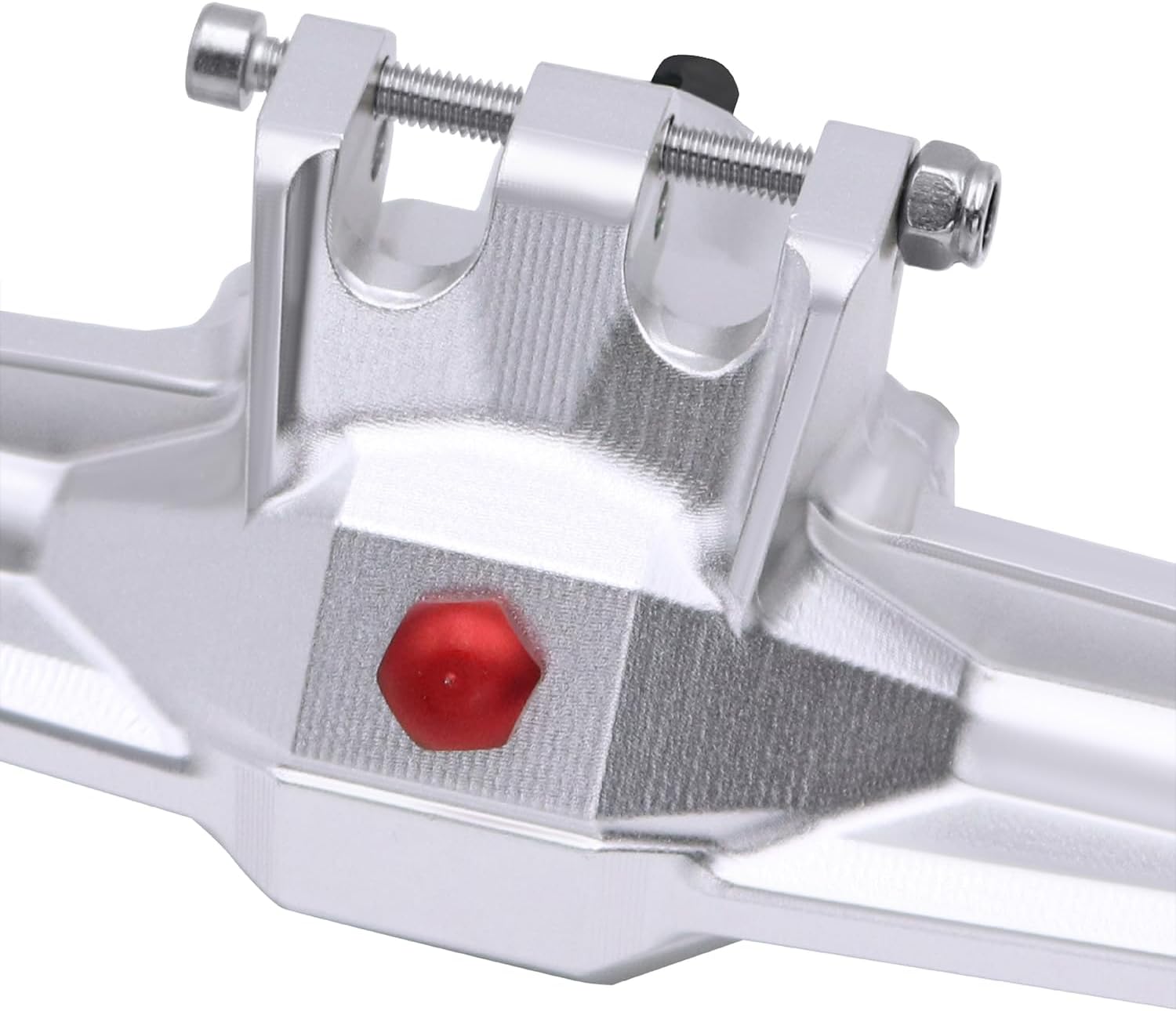 H10 Axles, CNC Aluminum Rear Straight Axle Kit for 1/10 Vanquish H10 Optic RTR RC Crawler Car Hops Up Modified Upgrade Part (Silver-Rear Axle)