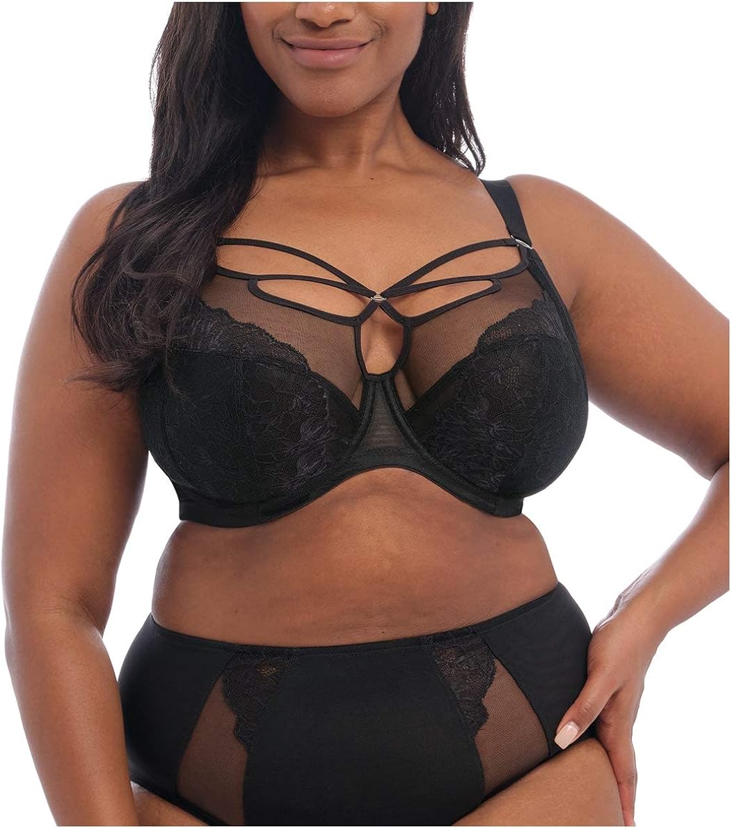 Elomi Women's Plus Size Brianna Strappy Underwire Plunge Bra at  Women’s Clothing store