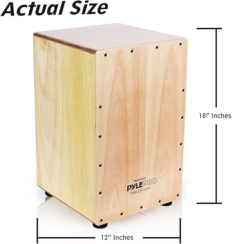 Miniatura 4 de Pyle String Cajon - Caja de percusión de madera con cuerdas internas de guitarra tamaño completo