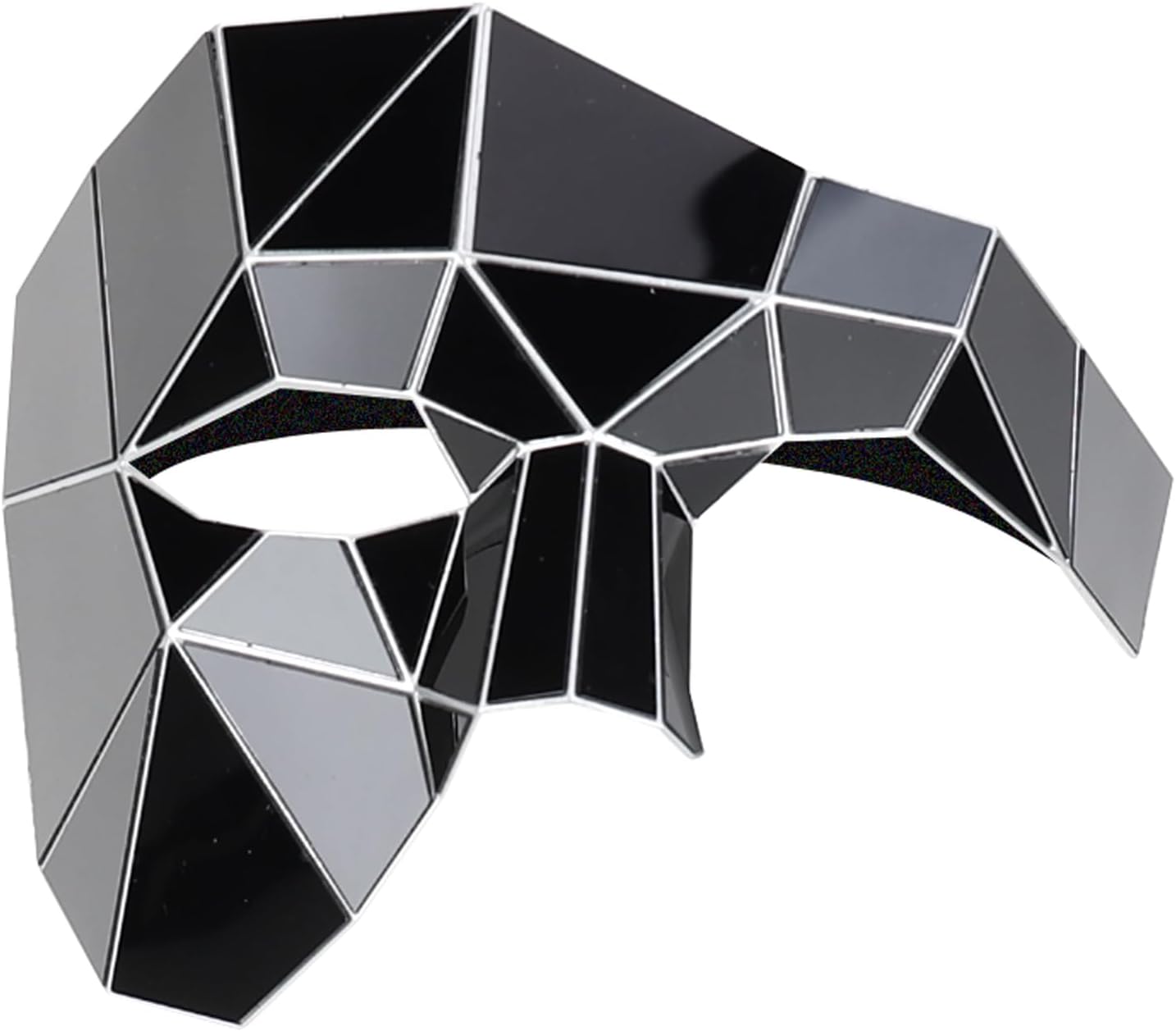 Trendy Apparel Shop Mirror Phantom Half Mask Costume Accessory