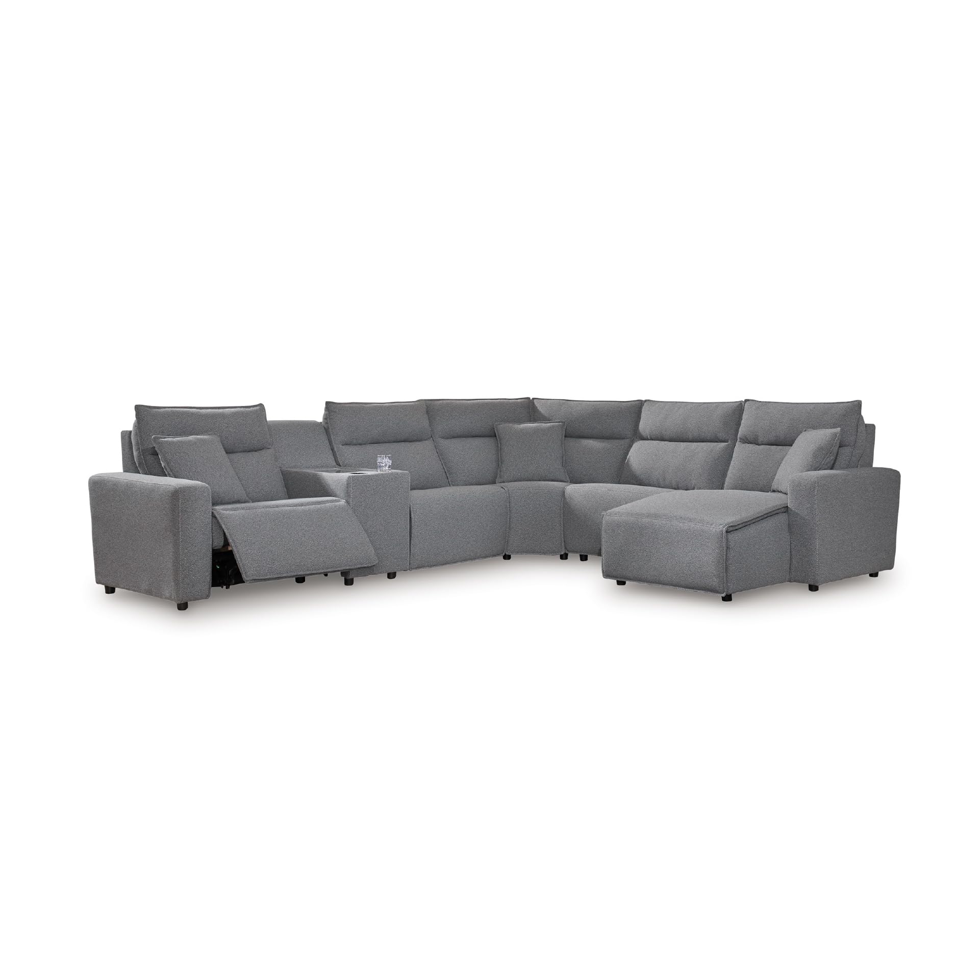 Signature Design by Ashley 6-Piece Power Reclining Sectional Sofa, Gray