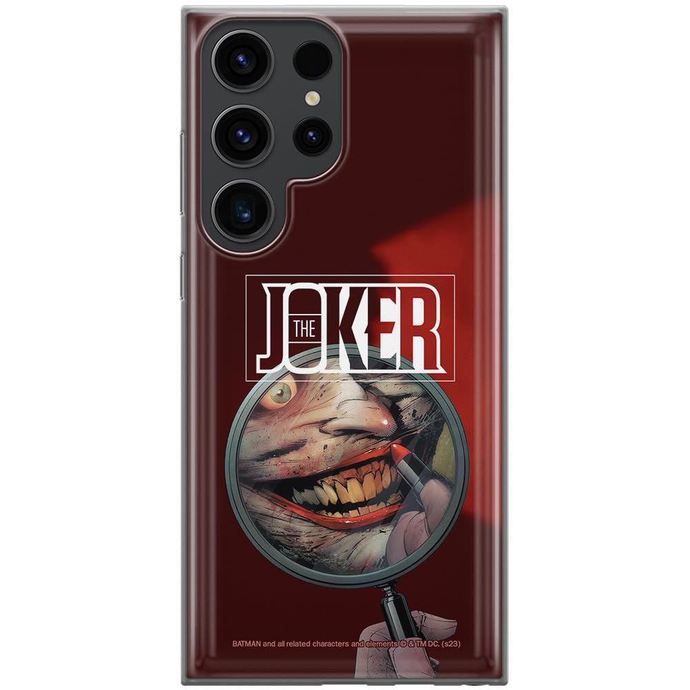 ERT GROUP mobile phone case for Samsung S23 ULTRA original and officially Licensed DC pattern Joker 022 optimally adapted to the shape of the mobile phone, case made of TPU