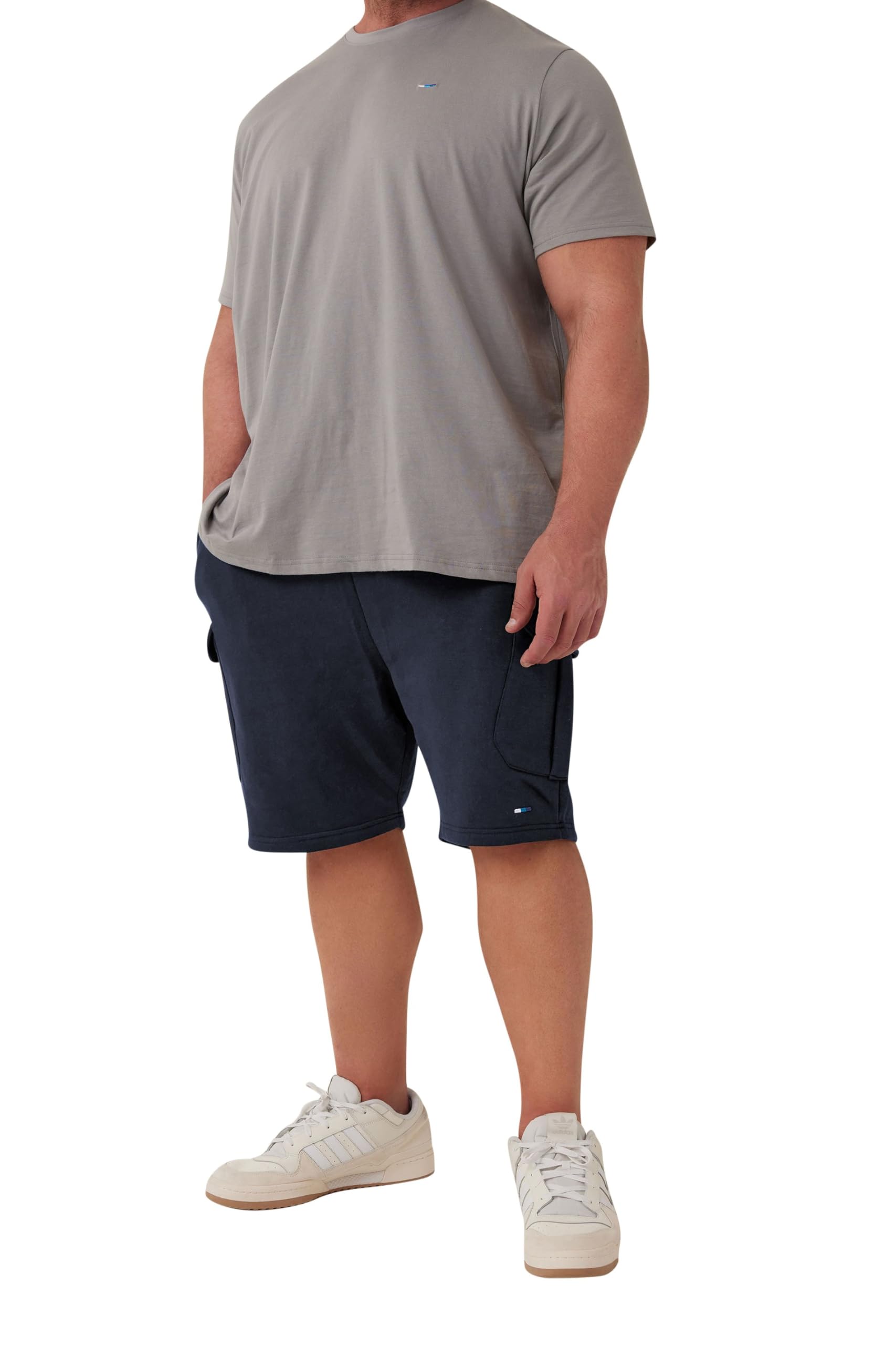 BadRhino Jogger Cargo Shorts - Mid Navy Cotton - Size XL