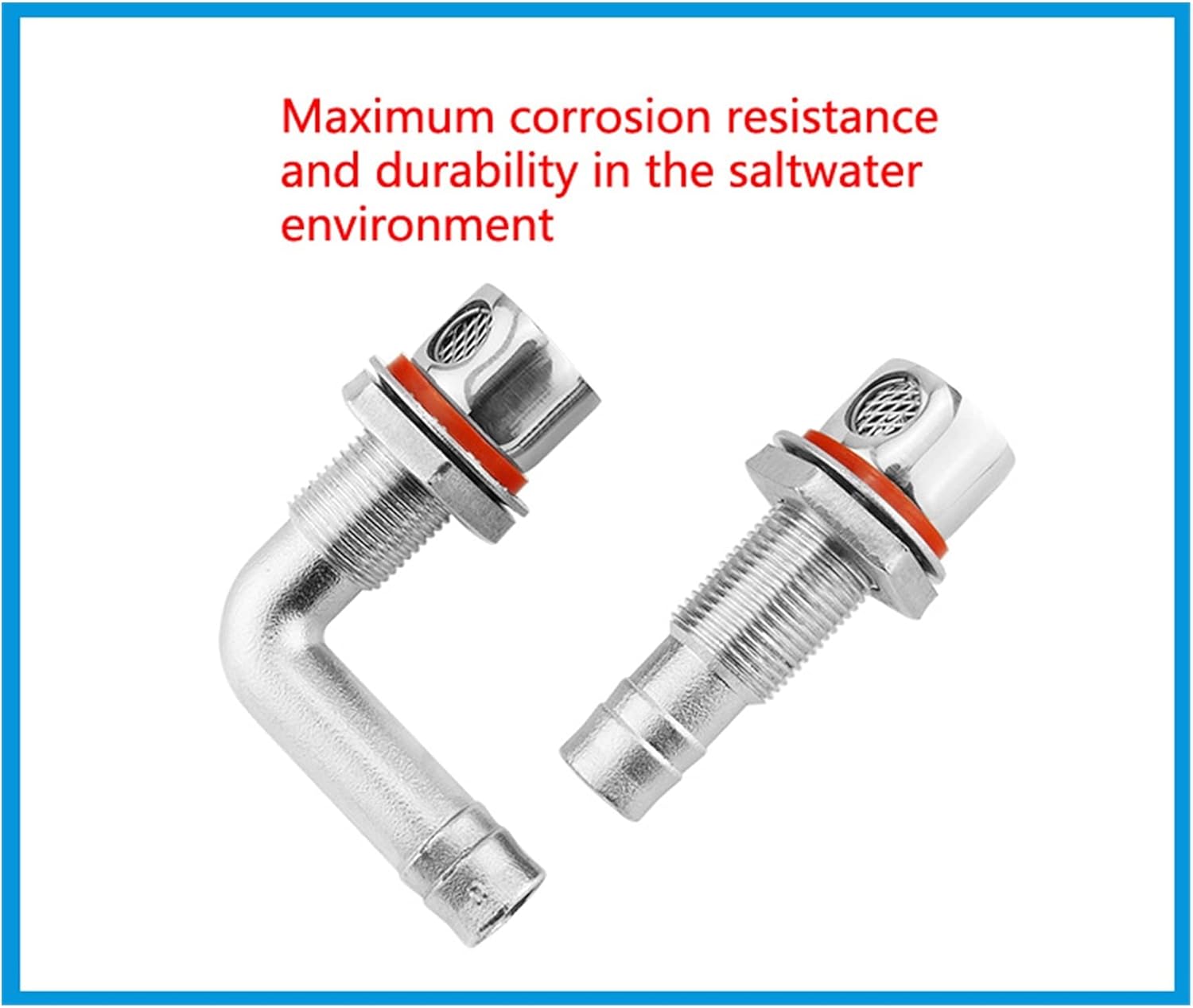 L-SHISM Hardware Universal Boat Fuel Vent Marine Grade 316 Stainless Steel Fuel Gas Tank Vent Hardware with Gasket Flush Mount for 5/8" Hose for Marine Boat