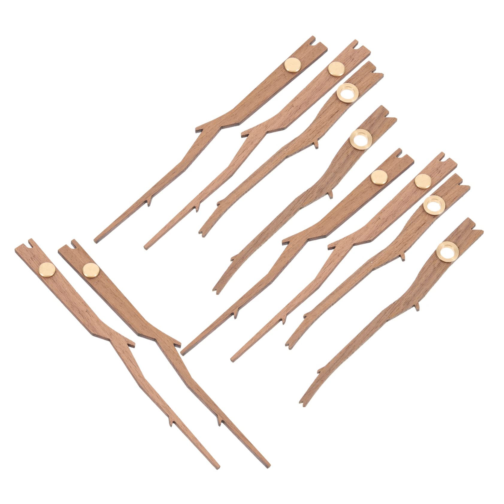 Gadpiparty 25sätze Teiliges Holz Uhrzeiger Für DIY Wanduhr Robuste Langlebige Holzzeiger Mit Kupferhülsen Idealer Ersatz Für Defekte Uhrzeiger Einfache Installation Für Uhren