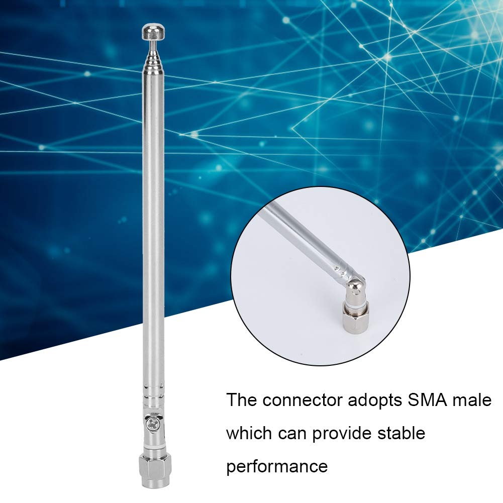 Amazon.com: Radio Scanner Antenna, 6 Sections Telescopic 40MHz-6G