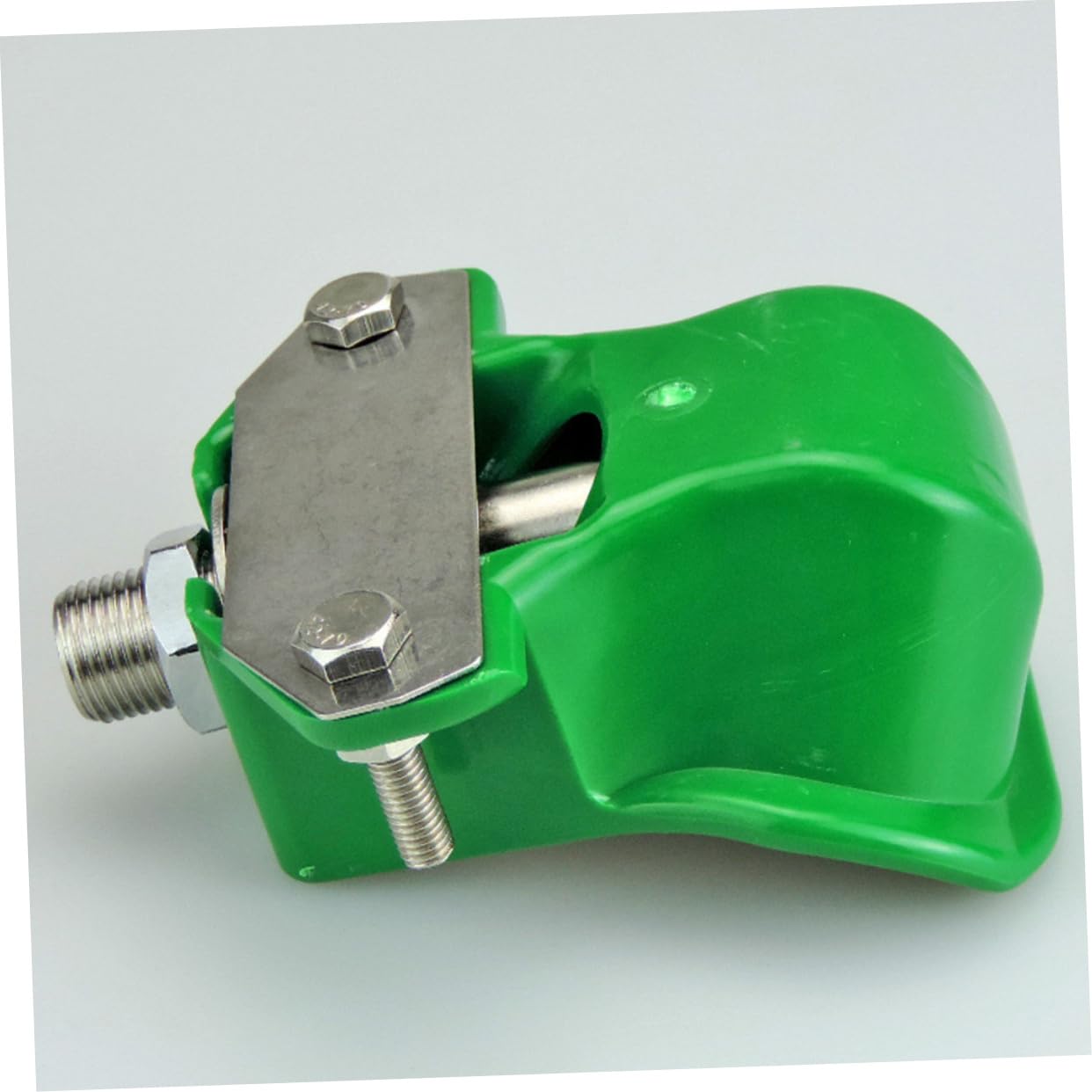 Bebedero para Cerdos 3 Piezas de Acero Inoxidable Verde | Uso en Granja para Cerdos y Cabras, Material Plástico y Acero Inoxidable, Suministro Automático de Agua