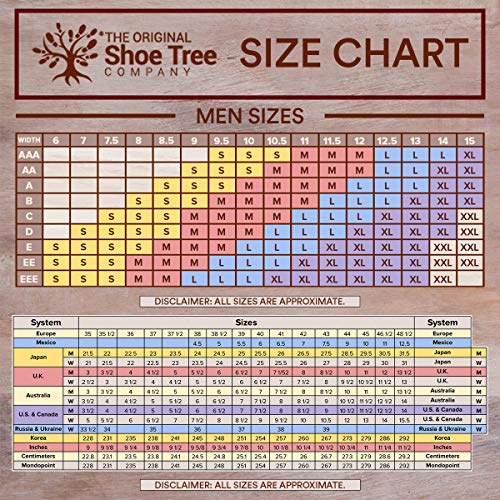 The Original Shoe Tree Company Cedar Shoe Trees for Men Fresh Aroma