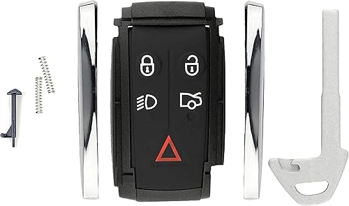 Miniatura 2 de KAWIHEN Carcasa de repuesto para llavero remoto de entrada sin llave para Jaguar X S-Type XF XK XKR 5BKR55WK49244 2677-5WK49 2677-5WK49244