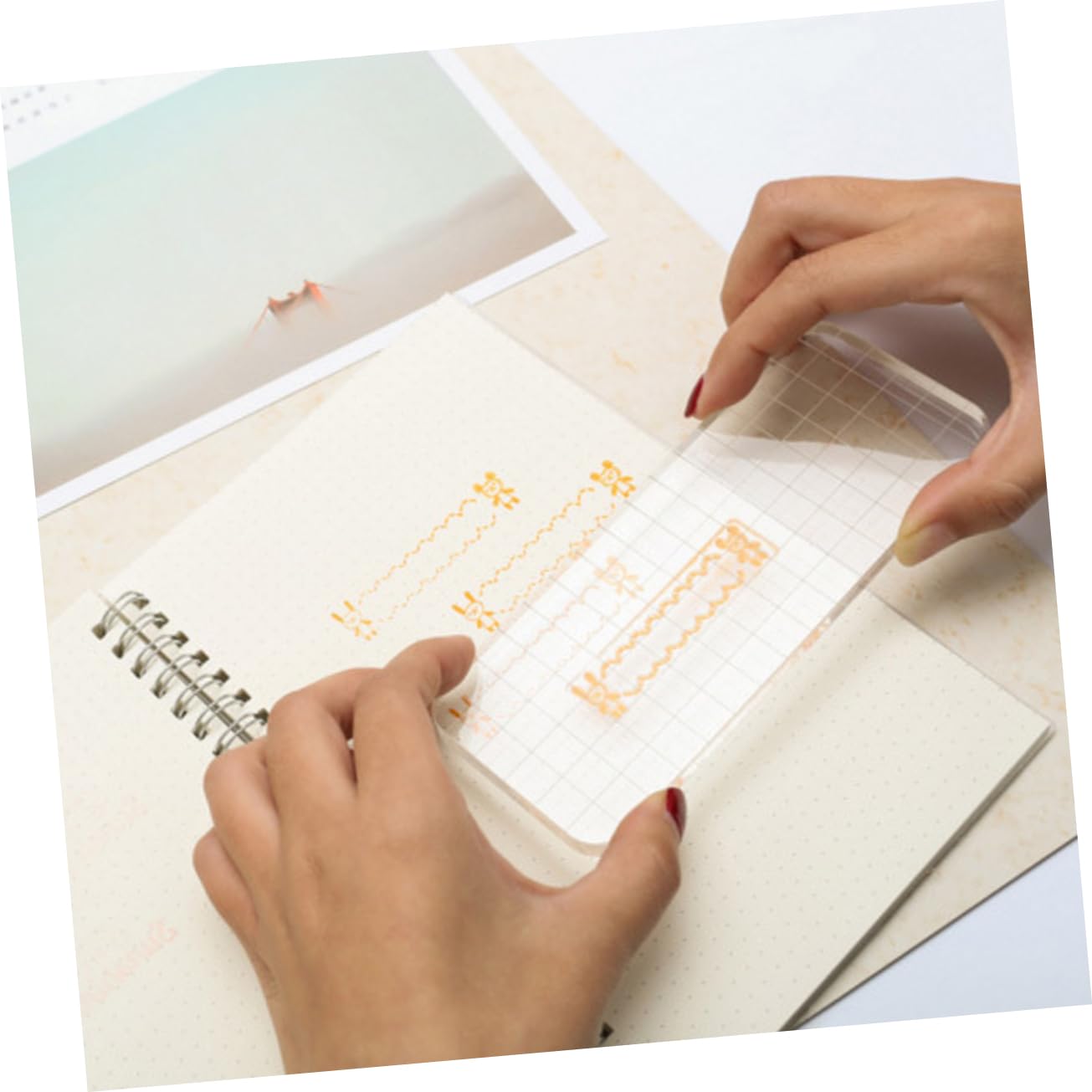 HOODANCOS Stamping Blocks Accessory 2 Pack Acrylic Handles for DIY Stamps Smooth Edges and Comfortable Design