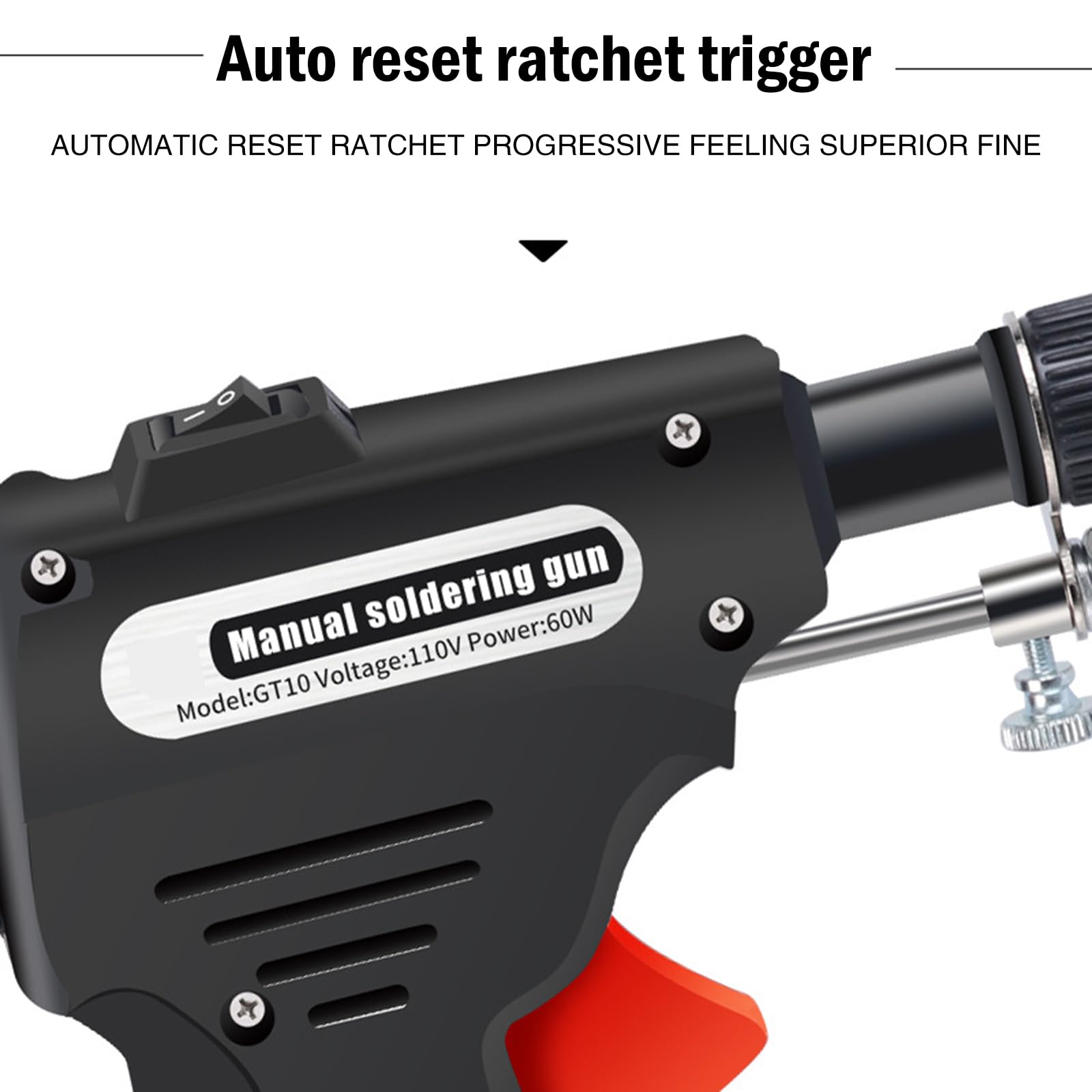 Soldador de hierro multifunción, pistola de soldadura, kit de soldadura de mano automático, pistola de soldadura eléctrica para reparación de soldadura con una sola mano y bricolaje, con bomba