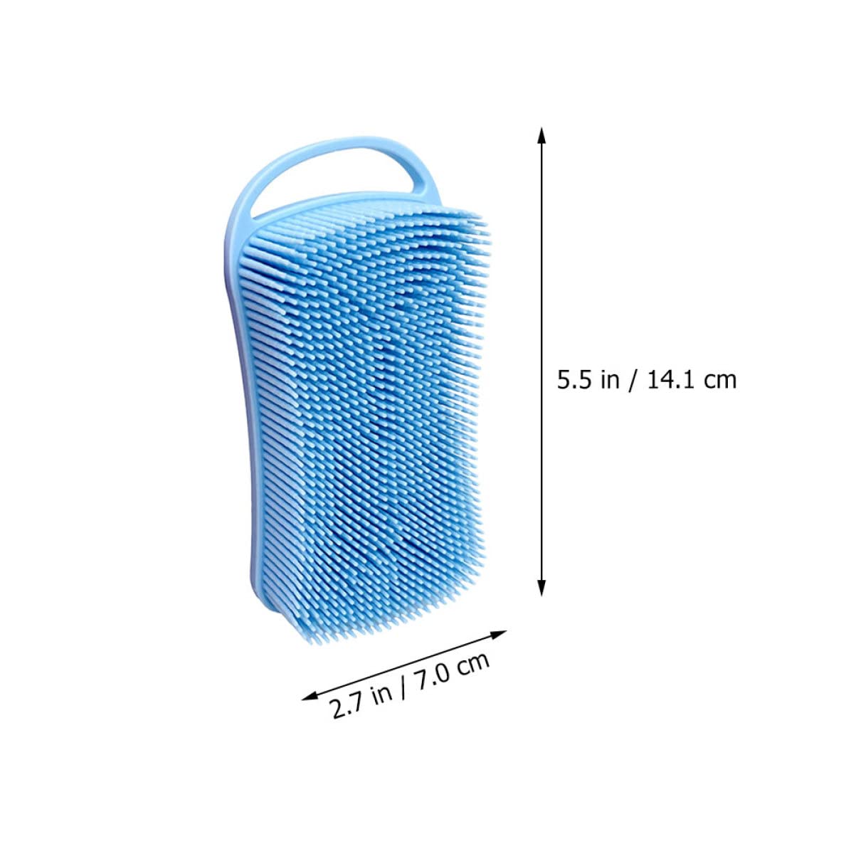 FRCOLOR 5pezzi Spazzola Da Bagno Silicone Per Massaggio e Pulizia Strumento Esfoliante Con Gancio Appeso Per Uso Domestico e Del Corpo