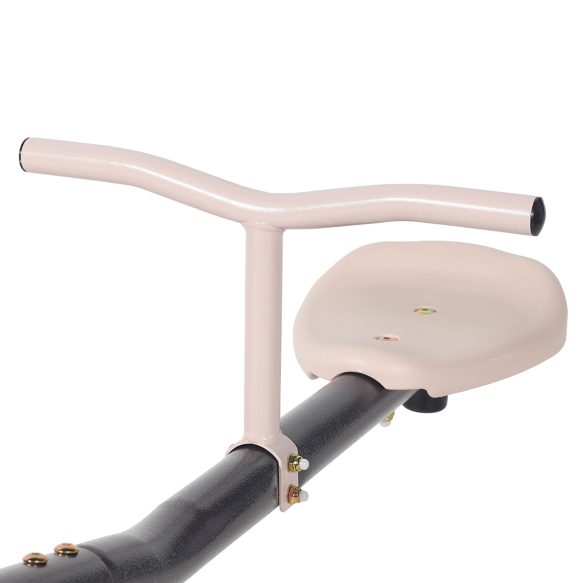 Balançoire De Jardin 2in1 HyperMotion avec Rotation 360° Structure En Acier Stable pour Enfants Beige