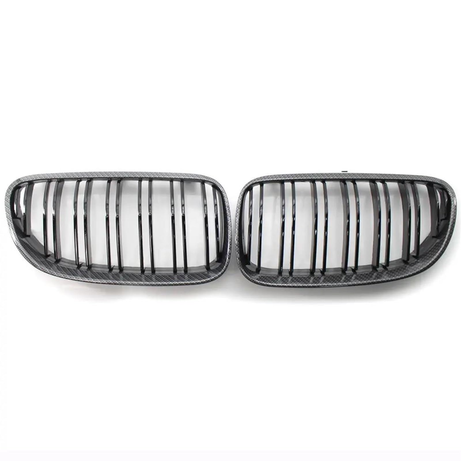 Calandres avant pour BMW E92 E93 aspect carbone double ligne 2010-2012 - 6