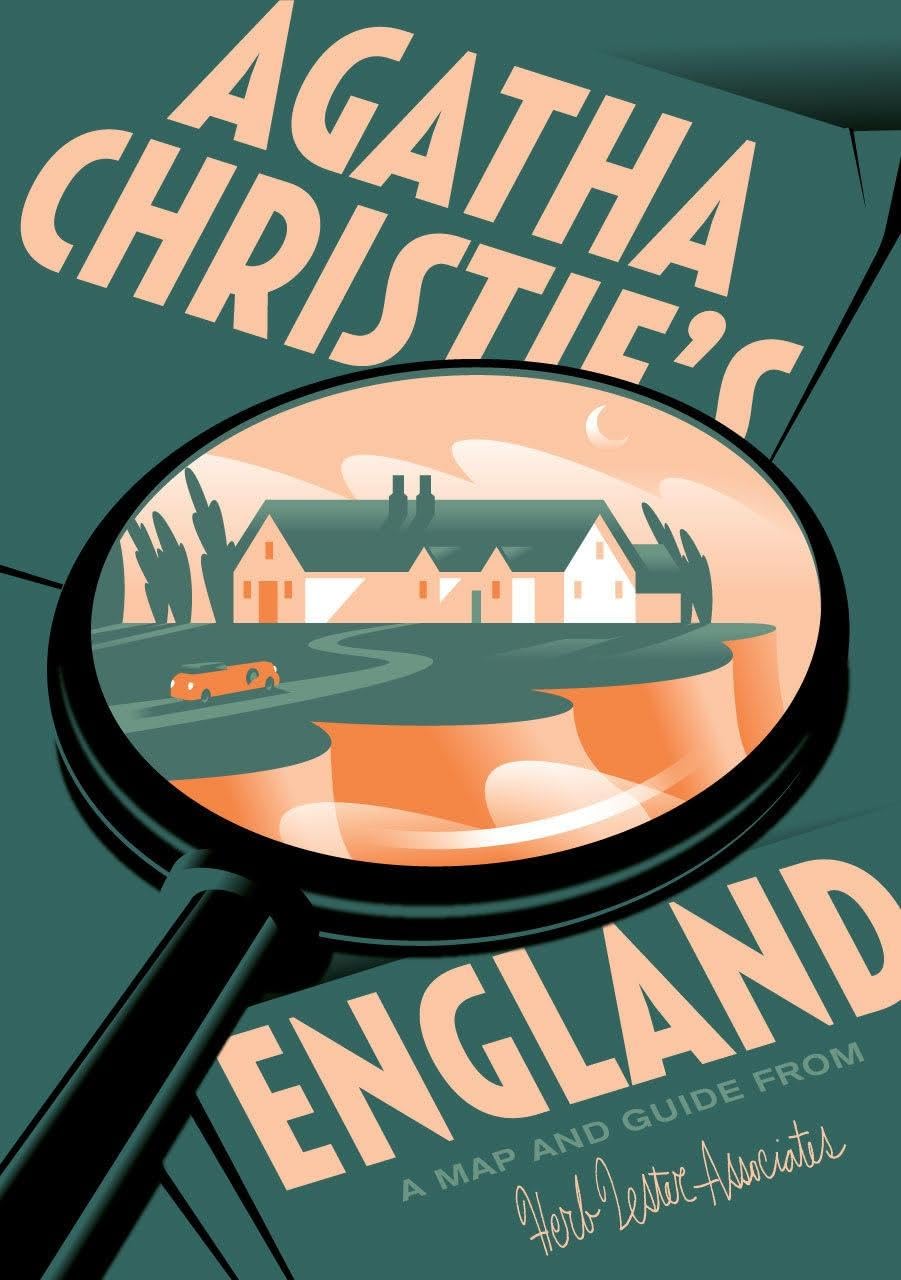 Agatha Christie's England: A Map and Guide from Herb Lester (Herb Lester Associates Guides to the Unexpected)