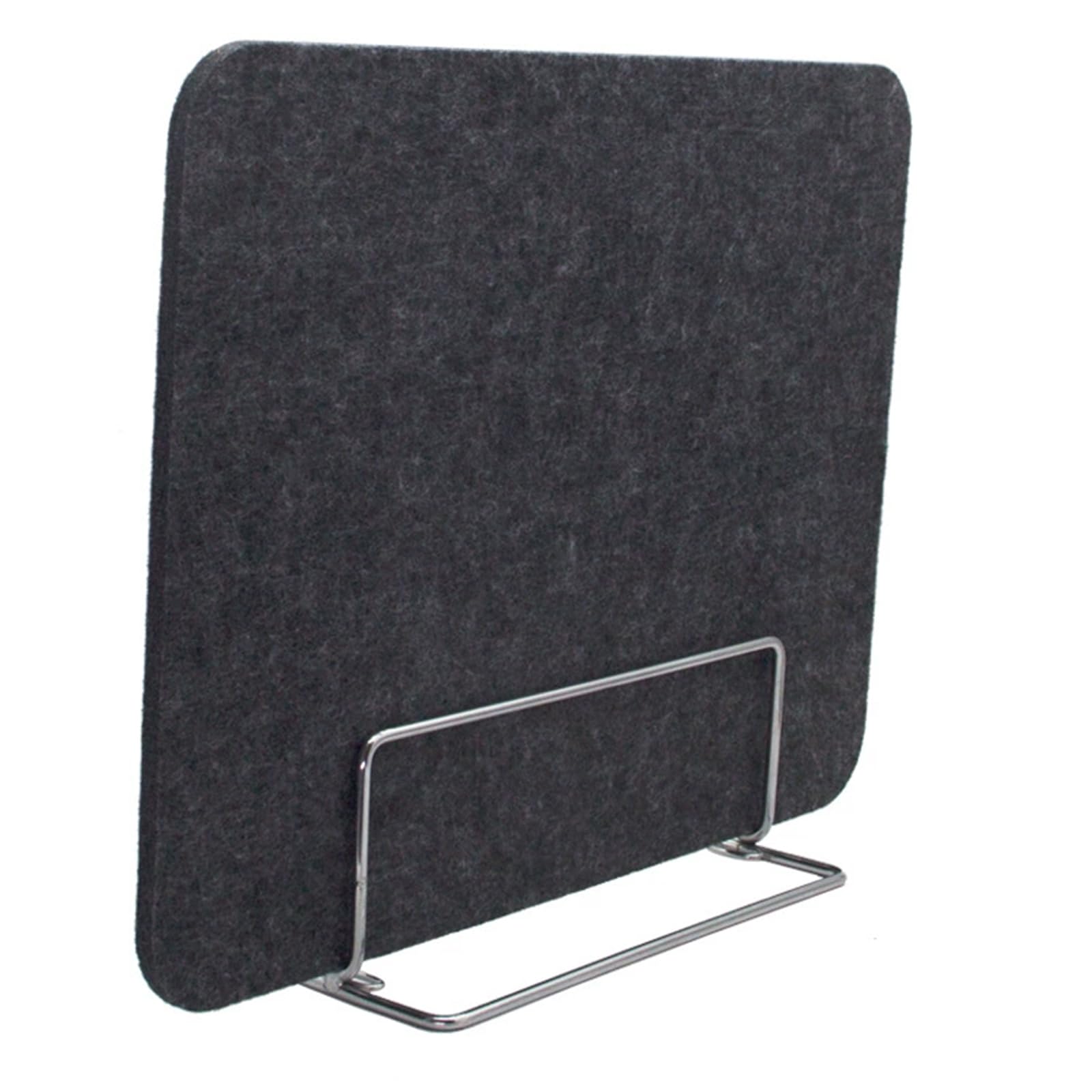THKSGIV Acoustic Desk Divider Freestanding Felt Privacy Screen 30x50cm Noise Reduction & Visual Distraction Mitigator Black with Large Metal Clip for Office Workstations