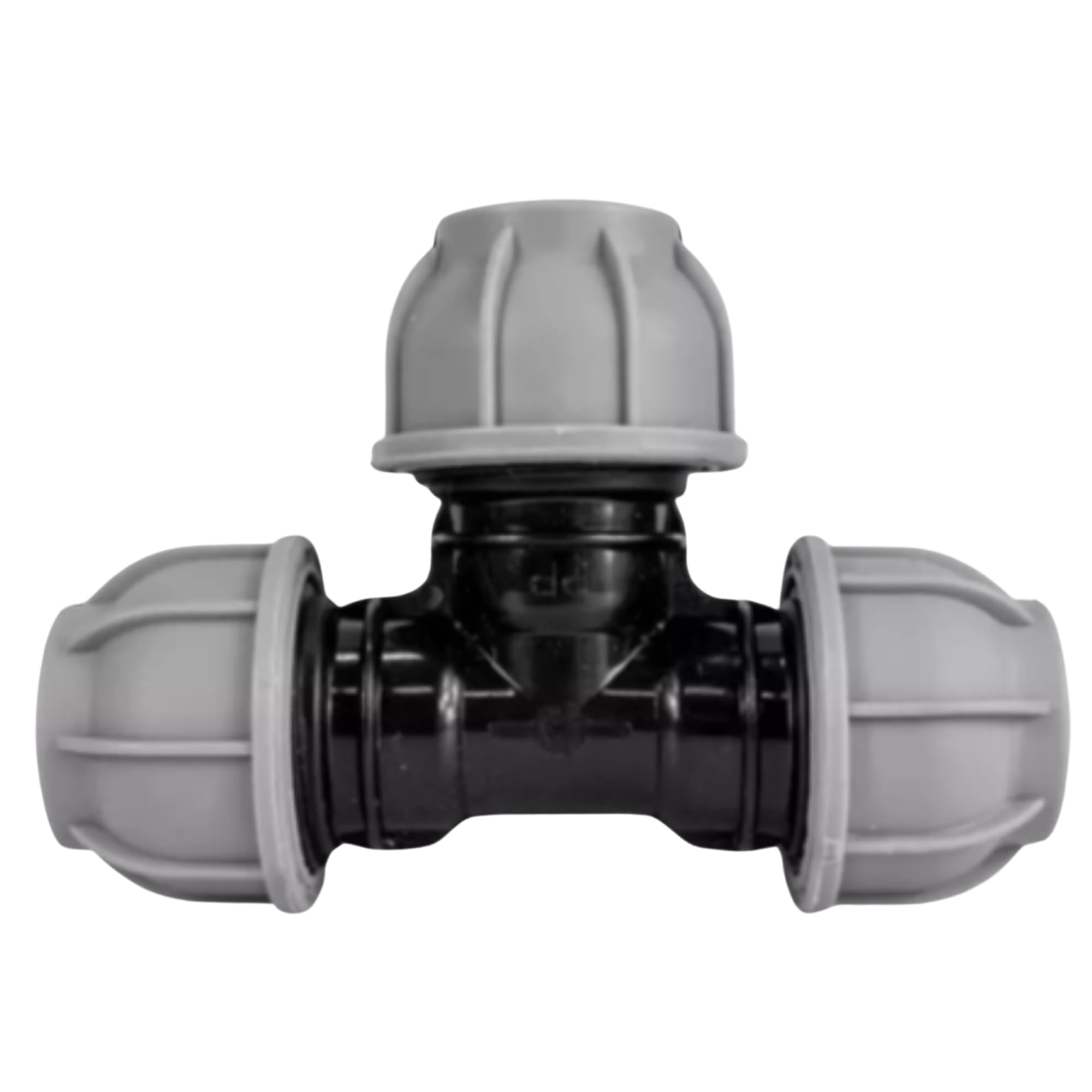 Mypurecore You At The Core Black Mypurecore Mdpe Compression Fitting 20-50Mm – Straight, Elbow, Tee, Stop End & Valve – Bsp Threaded Water Pipe Connector – Leak-Proof Irrigation For Blue Pipe (Tee 40Mm)