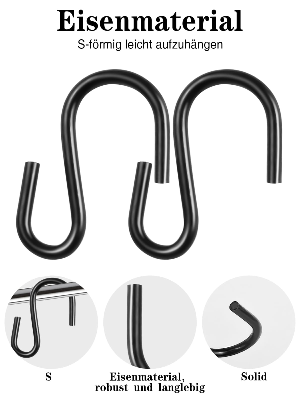 130 Ganci A S In Acciaio - 2.6 Cm, Per Cucina, Artigianato, Tendaggi, Portachiavi, Capacity 4 Kg - Foto 13