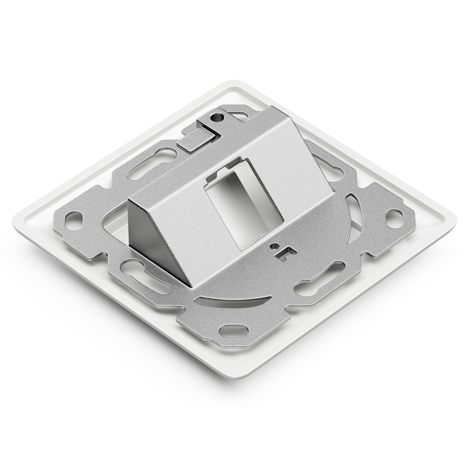 deleyCON 10x Toma de Red CAT6a Empotrada con RJ45 Keystone - 10 Gbps, STP Blindada, Caja de Datos para Cables Patch, Cables de Red, Cableado Ethernet, Gigabit LAN, Blanco