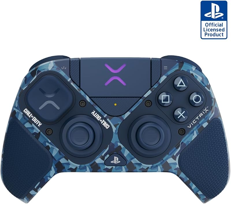 PDP Victrix Pro BFG control Inalámbrico para PS4/PS5/PC, Audio 3D Sony, Botones Traseros Modulares/Disparadores de Embrague/Joystick, Call of Duty Midnight Mask