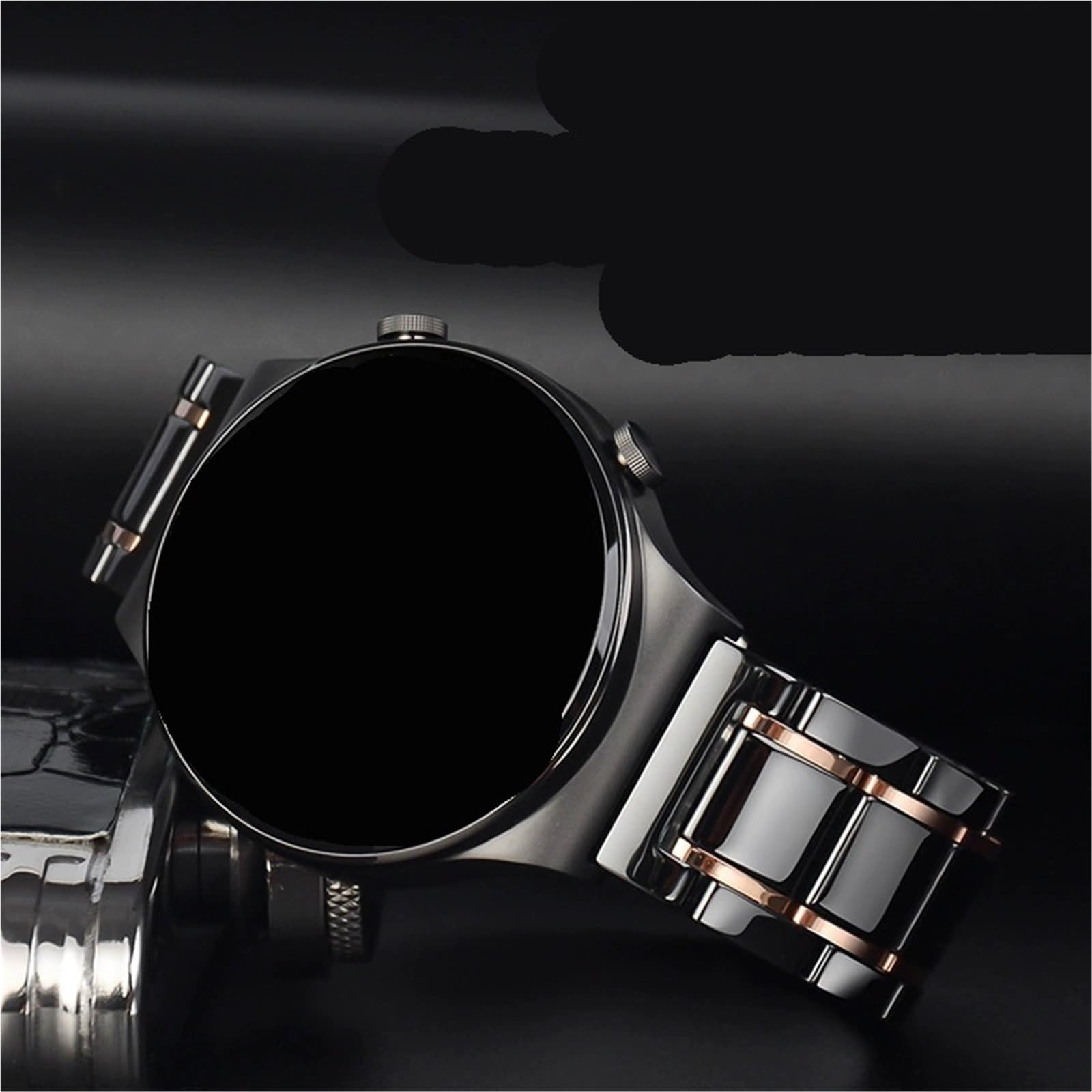 Cinturino in ceramica da 20 mm 22 mm Nero Sostituzione alla moda Comodo traspirante e resistente