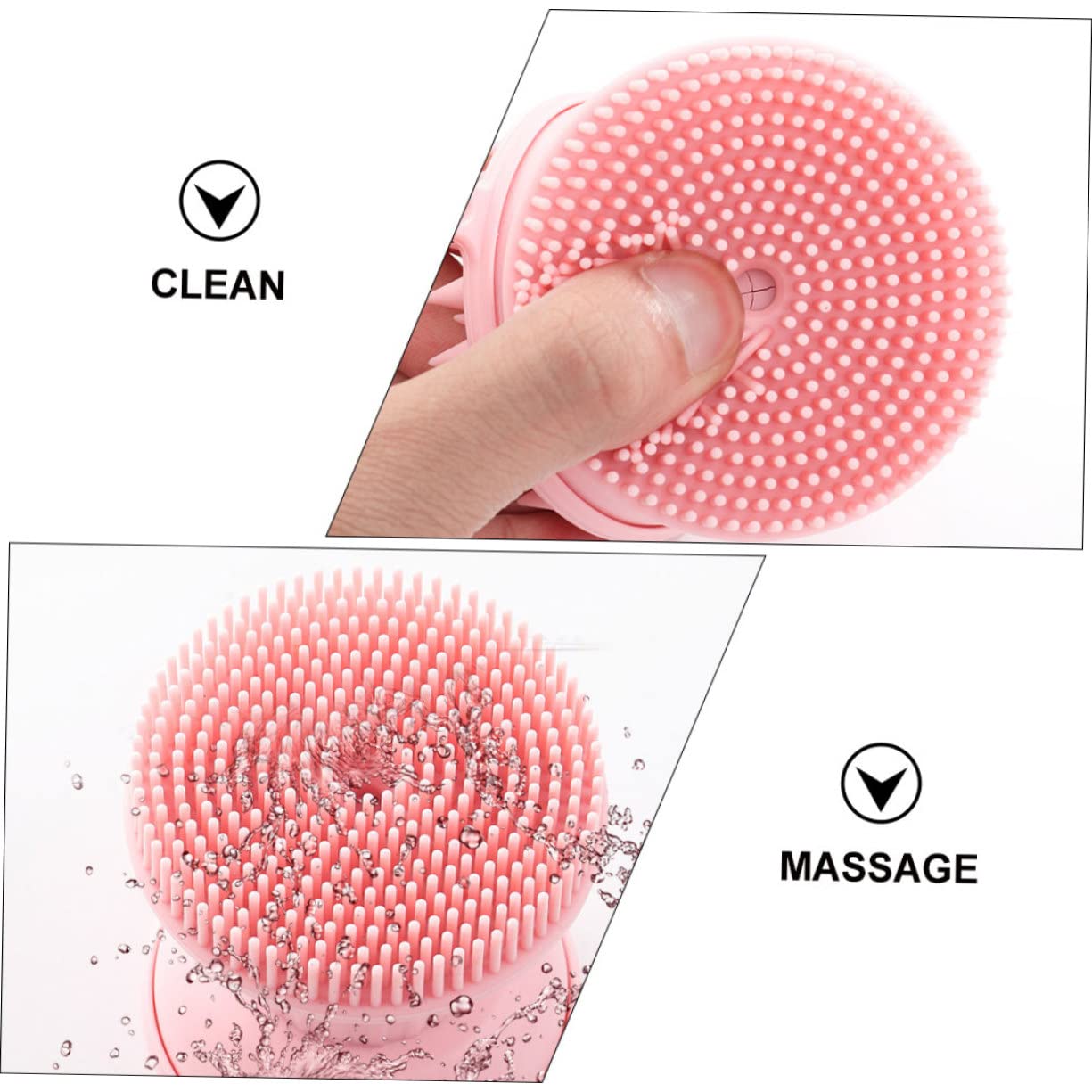 Healeved 3stücke Silikon Gesichtsreinigungsbürste Manuelle Massagebürste Für Gesichtsreinigung Und Hautpflege Doppelseitige Anwendung Geeignet Für Dusche Und Make-up