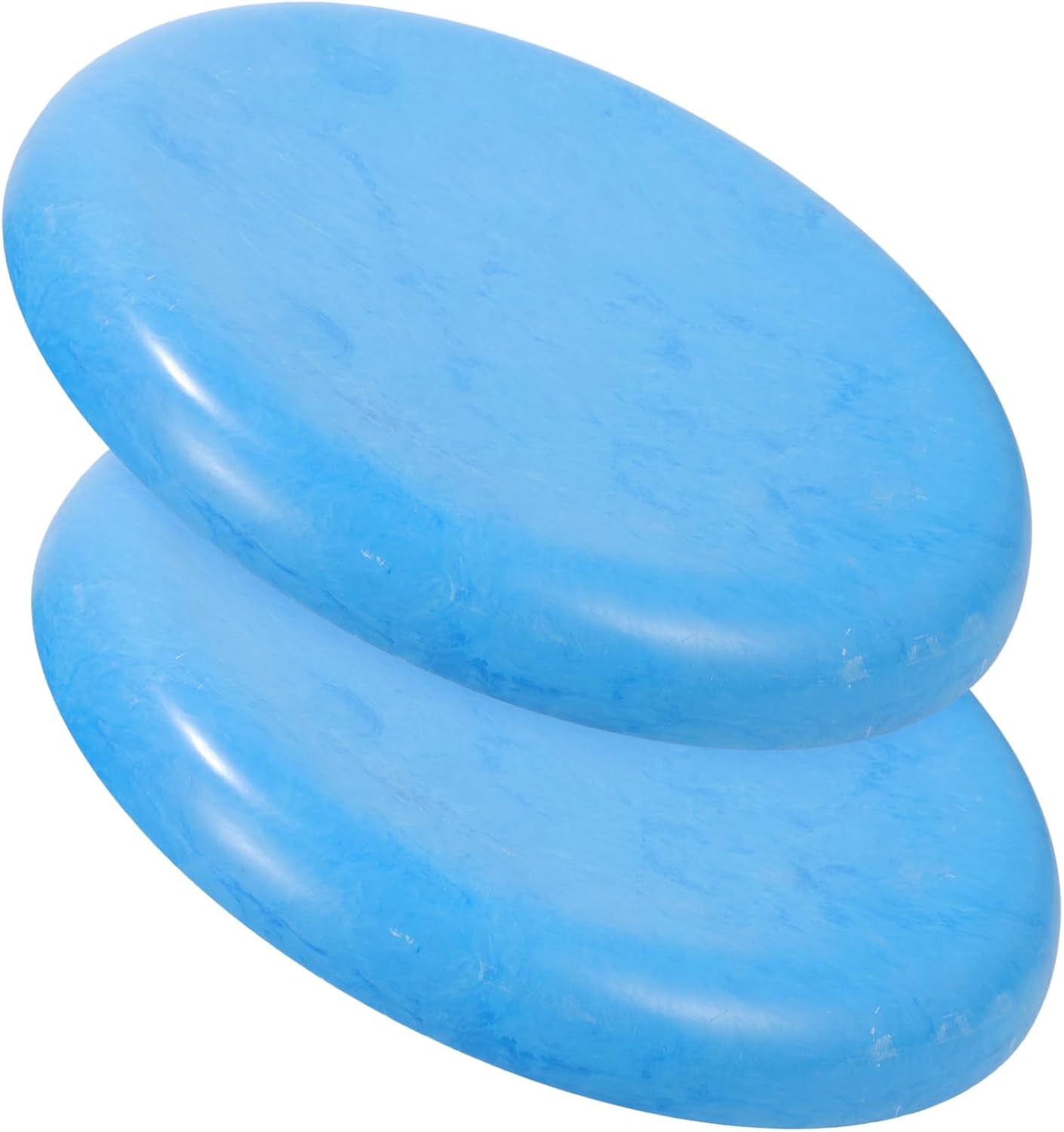 KICHOUSE 2Set Round Plastic Bar Stool Replacement Seats Smooth Surface Chair Cushions for Restaurant Canteen Kitchen Dining Use