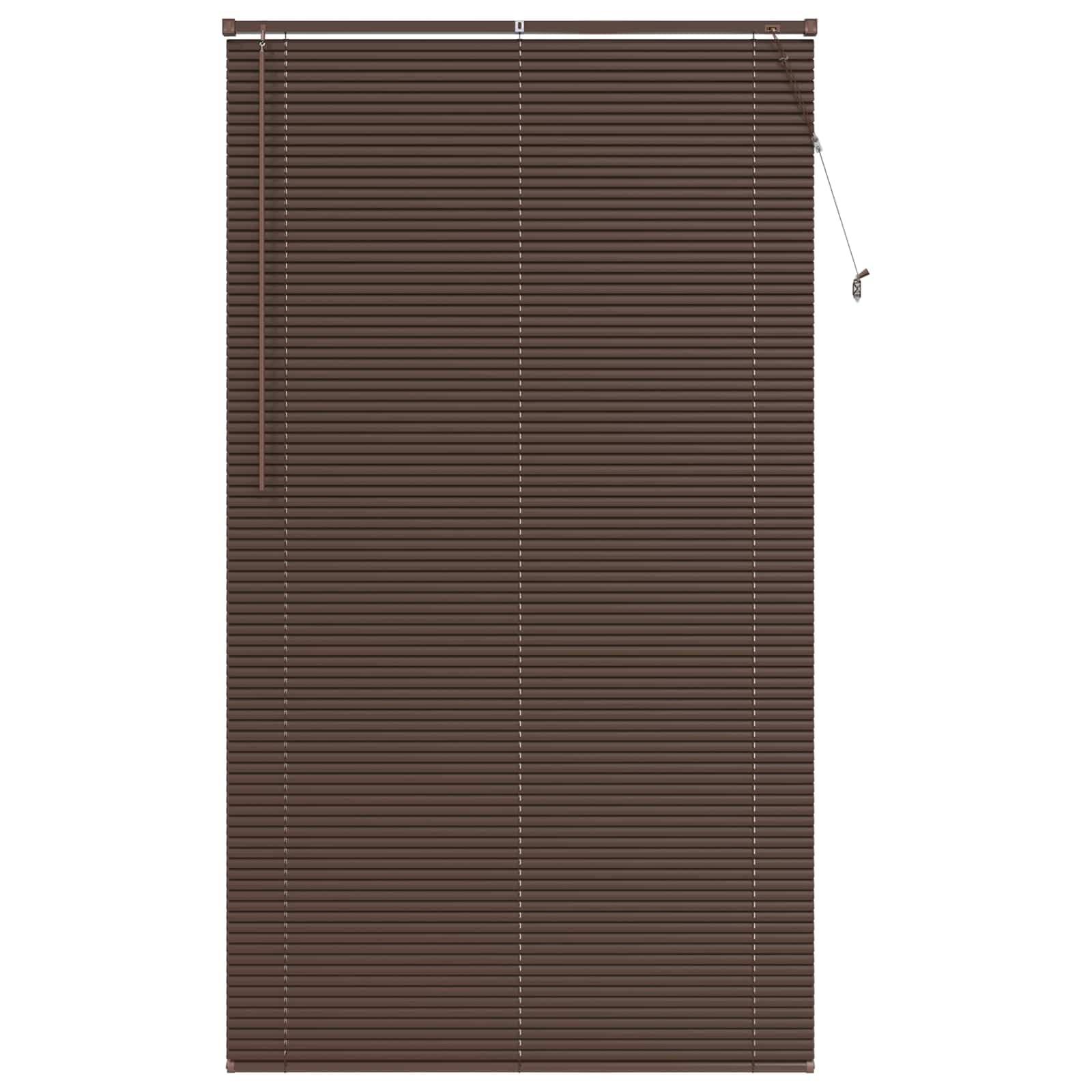 Store Vénitien Marron foncé avec Motif 213 x 110 cm PVC pour fenêtre, Store intérieur occultant Moderne pour Salon Bureau, contrôle lumière et intimité, Design élégant Enfant, Installation Facile