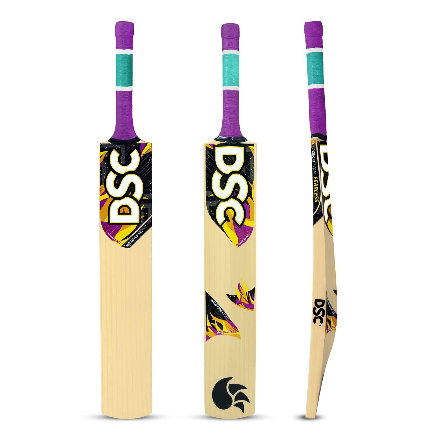 DSC Wildfire Ignite Kashmir Willow Cricket Bat ( Size: Short Handle, Ball_ type : Tennis Ball, Playing Style : All-Round ) (1500174) - Image 5 thumbnail