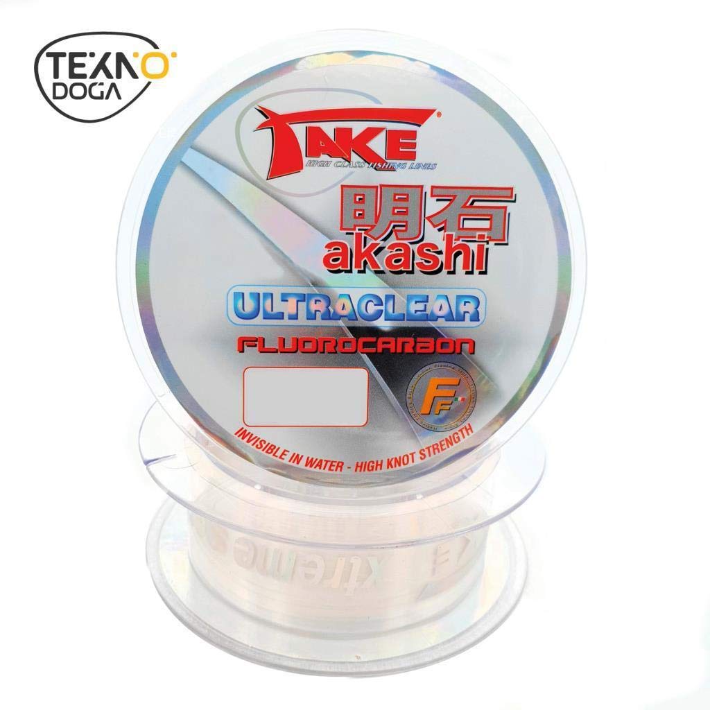 Lineaeffe Filo da Pesca Take Akashi Ultraclear Fluorocarbon 225 m 225 m D. 0.700 mm Fluorocarbon Ideale per Tutte Le Tecniche di Pesca Spinning Surfcasting Trota Bolognese Lago Invisibile in Acqua