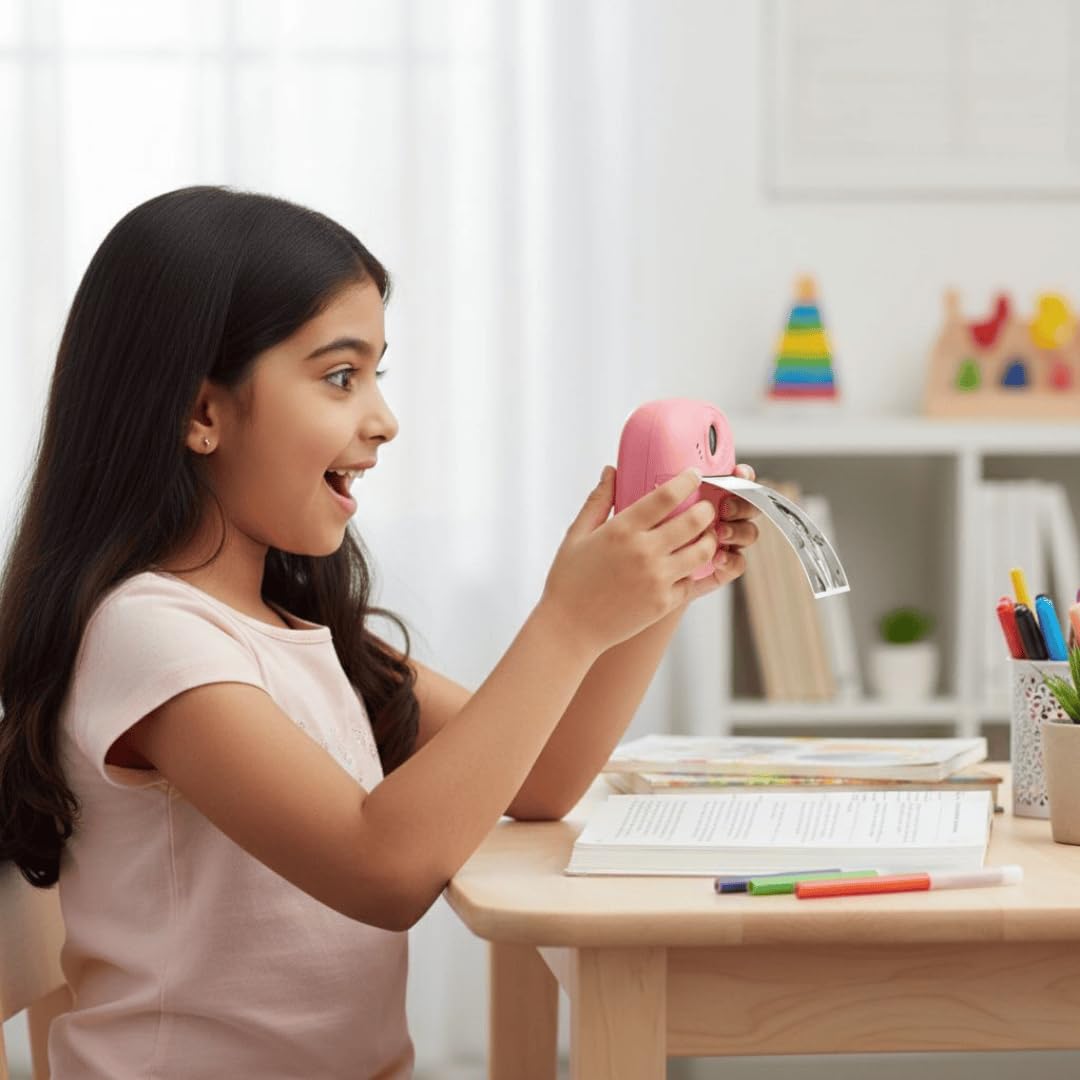 TintLoop Instant Print Mini Camera for Kids & Adults | Inkless Thermal Printing | 2.4” Display | SD Card Support | Rechargable 3