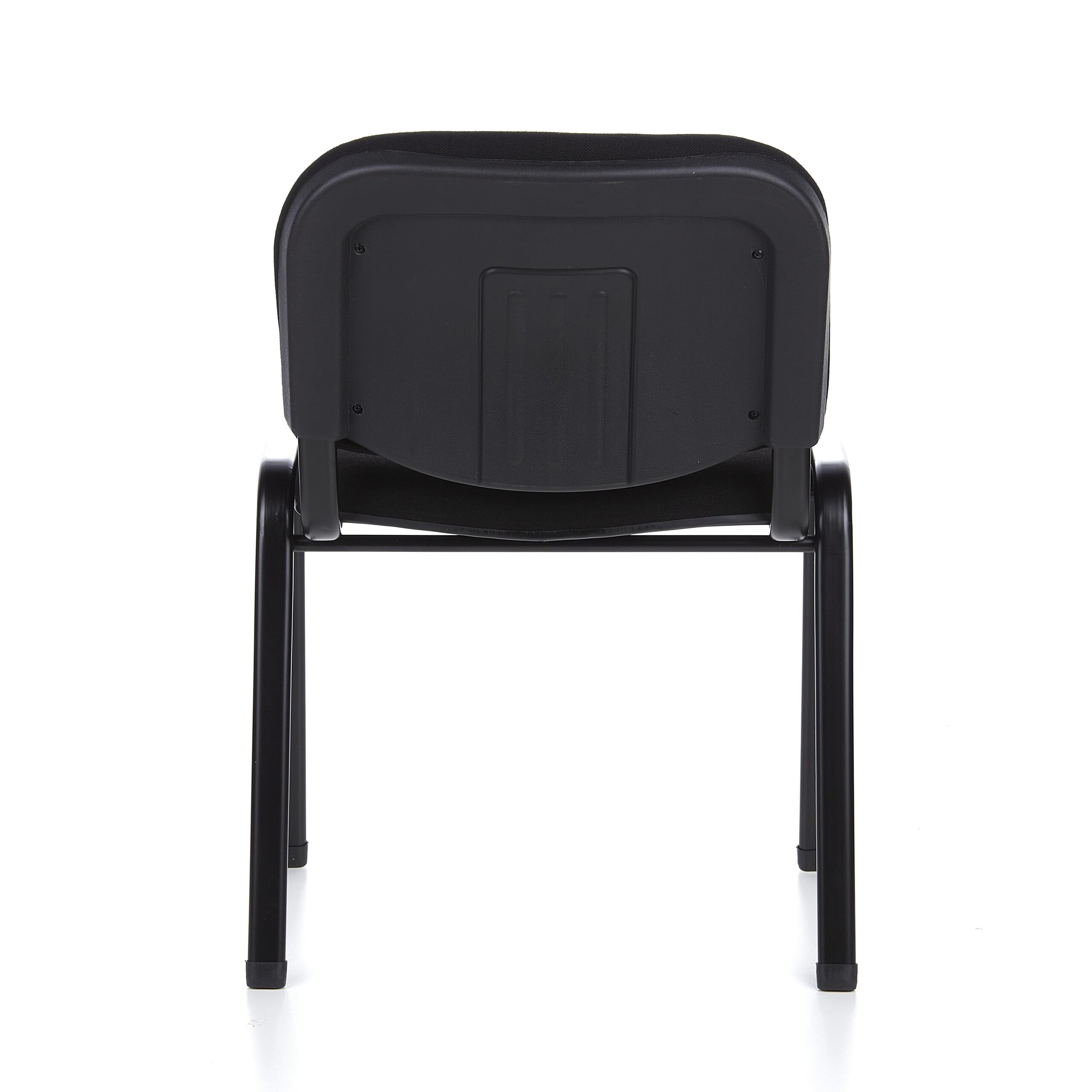 hjh OFFICE Chaise De Visiteur Empilable XT 600 Chaise de Conférence, Siège Confortables Peu Encombrant Bureau Salle de Réunion Espace de Réception, Tissu Noir