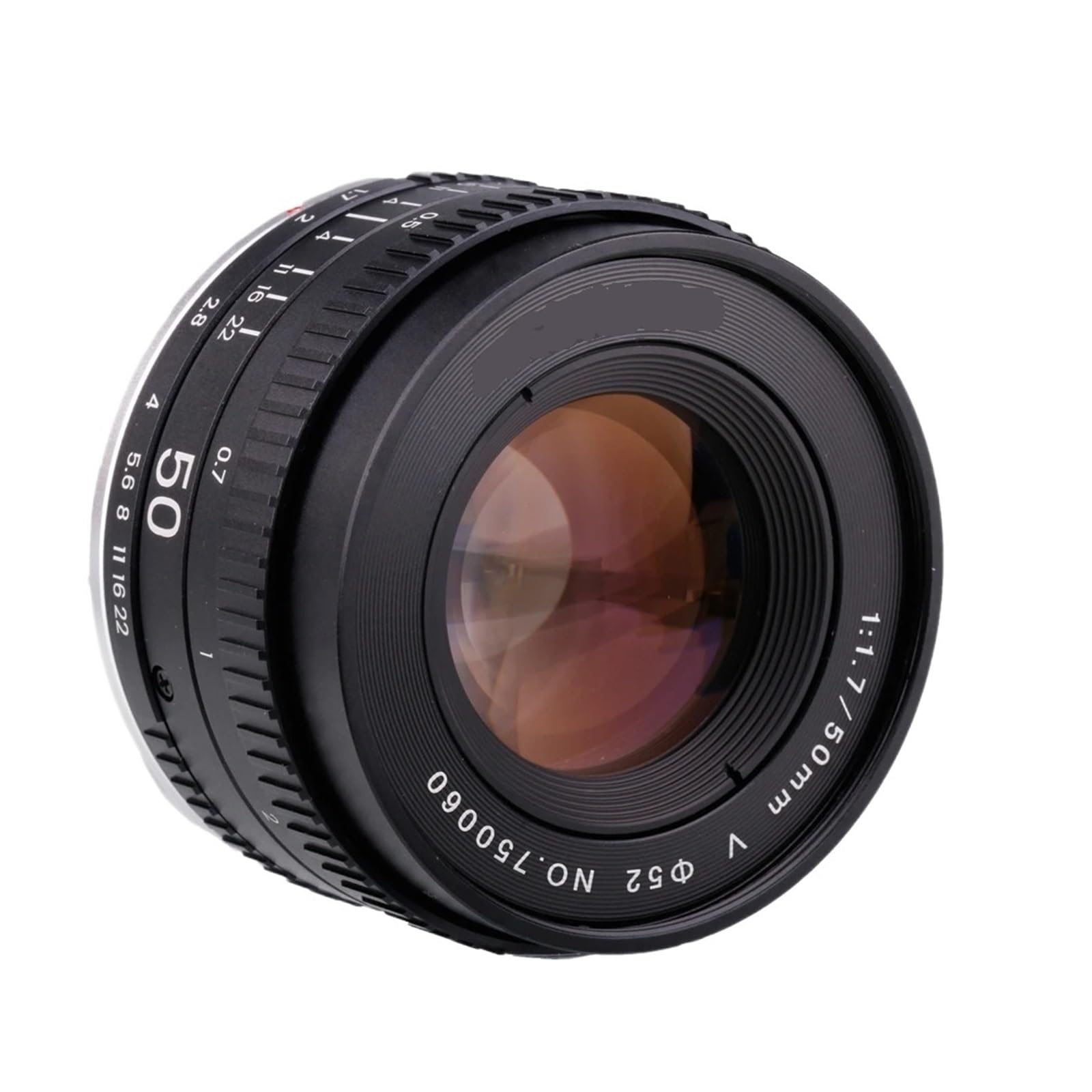 Compatibile con obiettivi a focale fissa full frame Canon, EOS EF, F1.7 V | Obiettivo manuale full frame F1.7 Gen V da 50 mm, ampia apertura, compatibile con innesto EF F(Package2,EF)