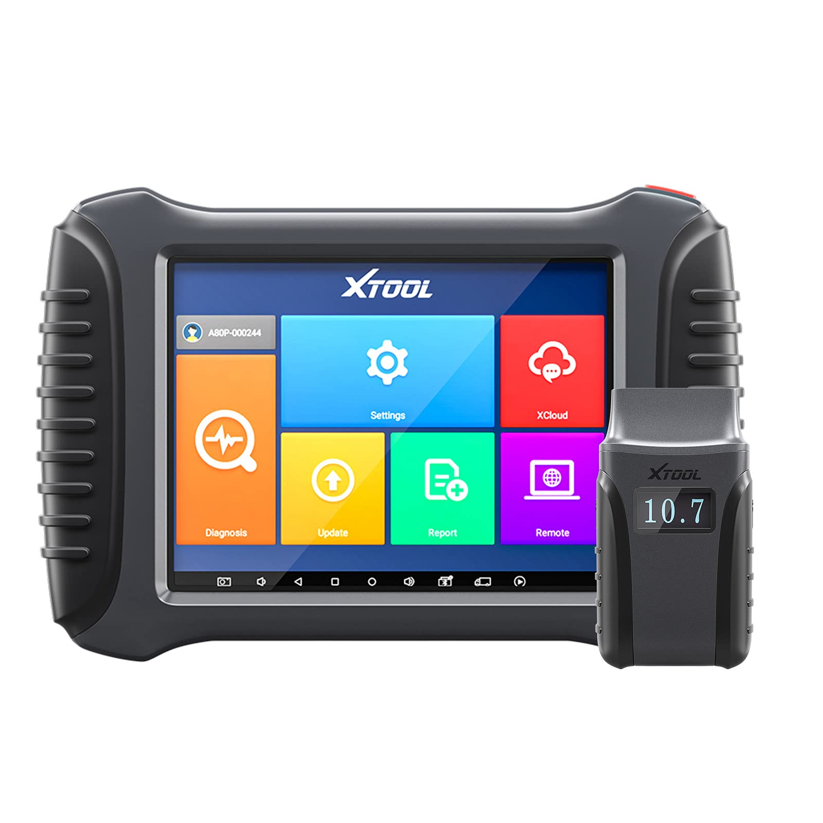 XTOOL A80 Automotive Diagnostic Scan Tool, Upgraded Ver. of D8, D8BT, IP819, 3-Year Updates, 2023 Newest, 39+ Resets, ECU Coding, Bi-Directional Controls, Key Programming, All Systems Diagnosis
