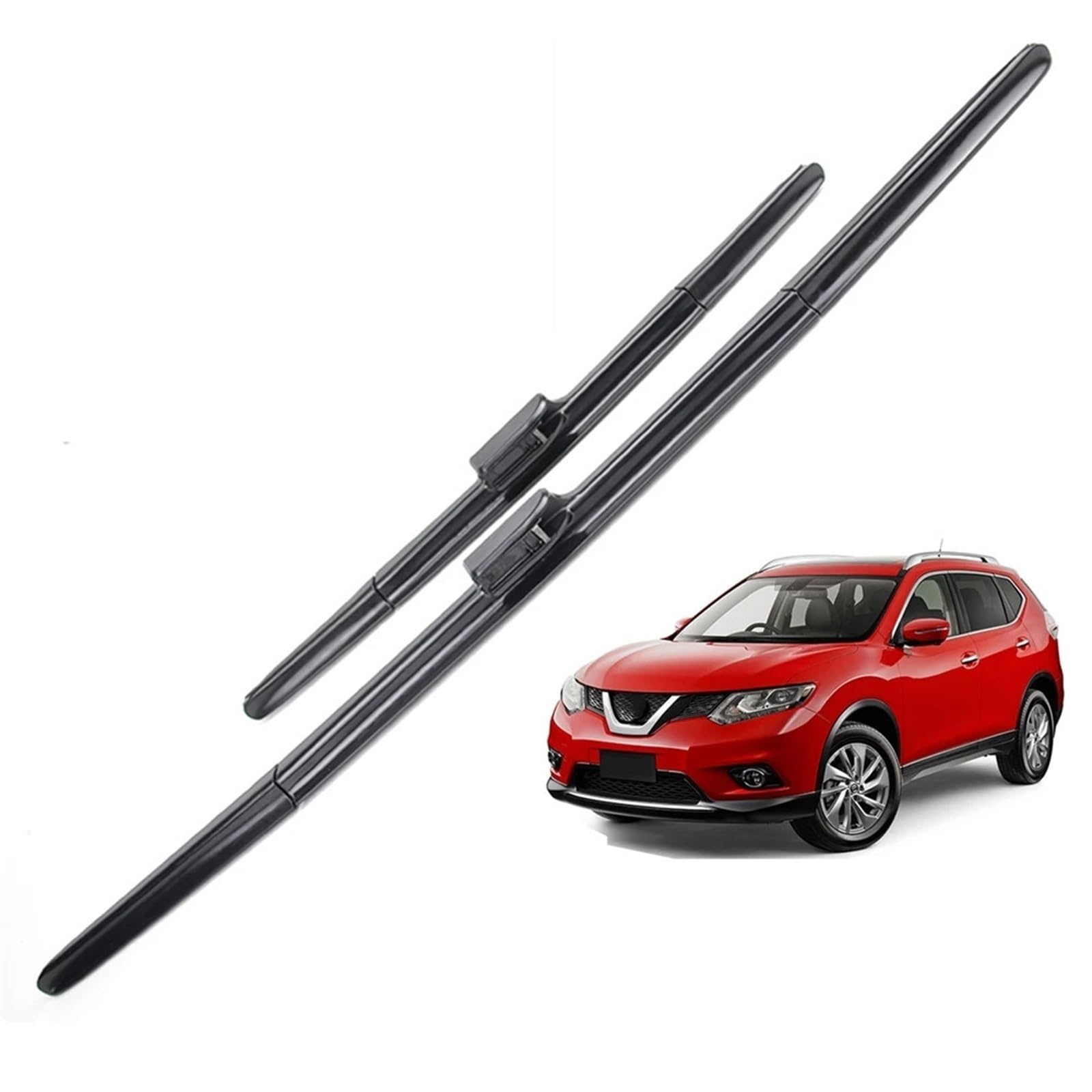 Limpiaparabrisas Coche Compatible Con Nissan Para Rogue Para MK2 2014 2015 2016 2017 2018 2019 Limpiaparabrisas Delantero Escobillas De Limpiaparabrisas 26"+17"
