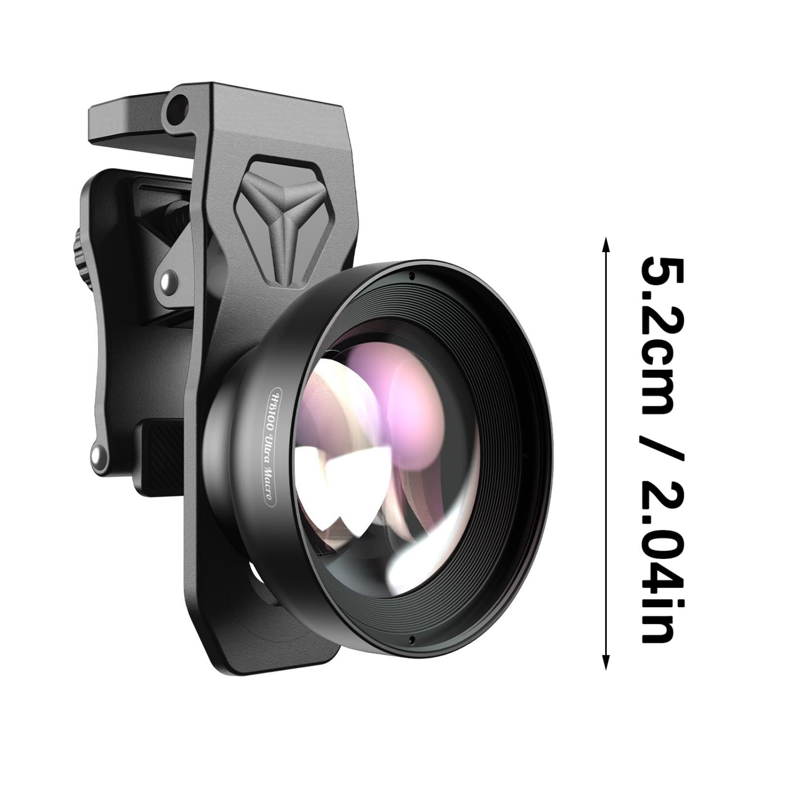 Gamma 50-110mm Obiettivo della macchina fotografica mobile con anti clip di rivestimento dell'impronta digitale per vari dispositivi Fisheye Lens