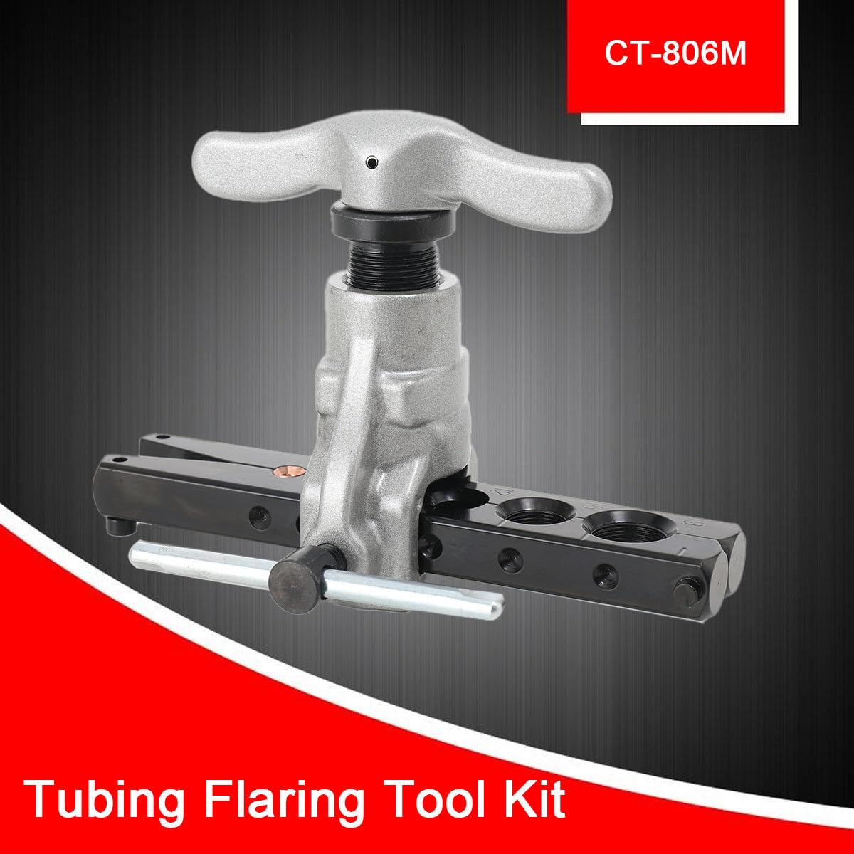 GRIRIW Bördelwerkzeug-Set Mit 6 Matrizen - 45° Rohrbördelwerkzeug Für Kfz-Wartung