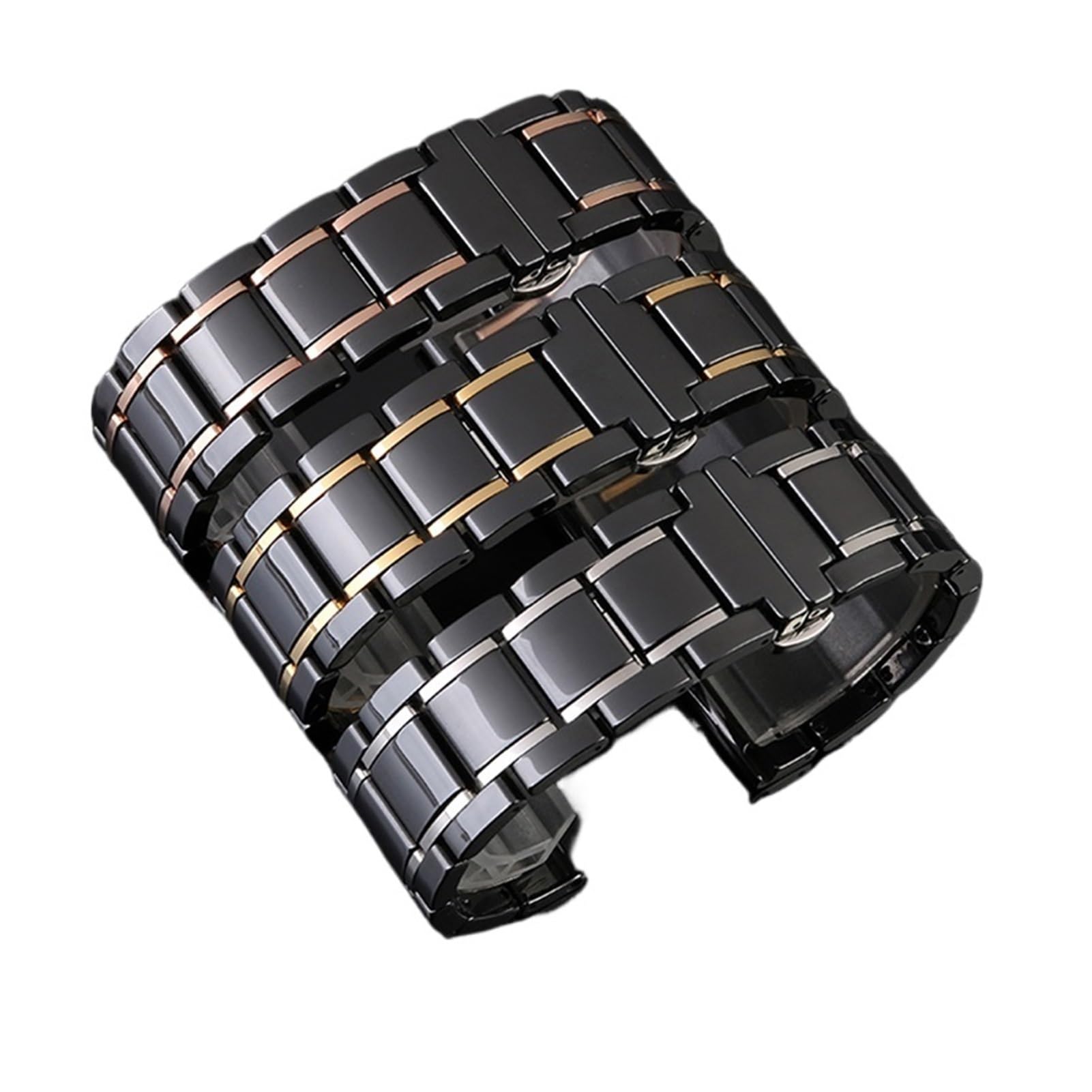 Bracelet de montre en céramique 14 mm, 15, 16, 17, 18, 20, 22, compatible avec les montres Huawei Ticwatch, for femmes et hommes, tendance