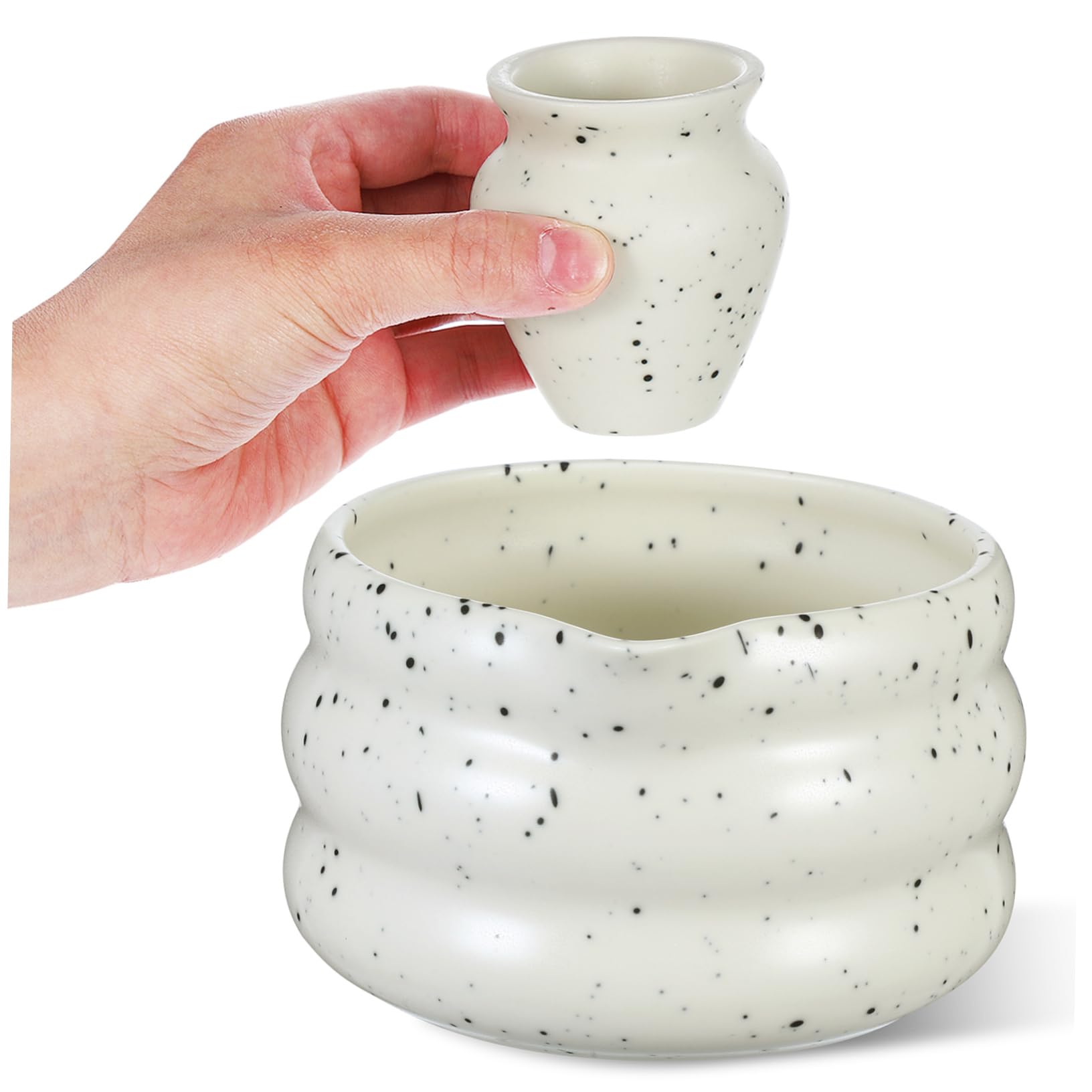 Hemobllo 1Set Japanese Matcha Tea Set with Whisk Holder Elegant Ceramic Matcha Bowl for Tea Lovers Traditional Matcha Ceremonial Kit for Daily Enjoyment and Special Gatherings