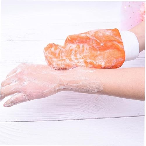 Miniatura 9 de Guante de pelado de ducha guante exfoliante de células muertas de piel quitar guante de baño de piel limpia profunda color aleatorio
