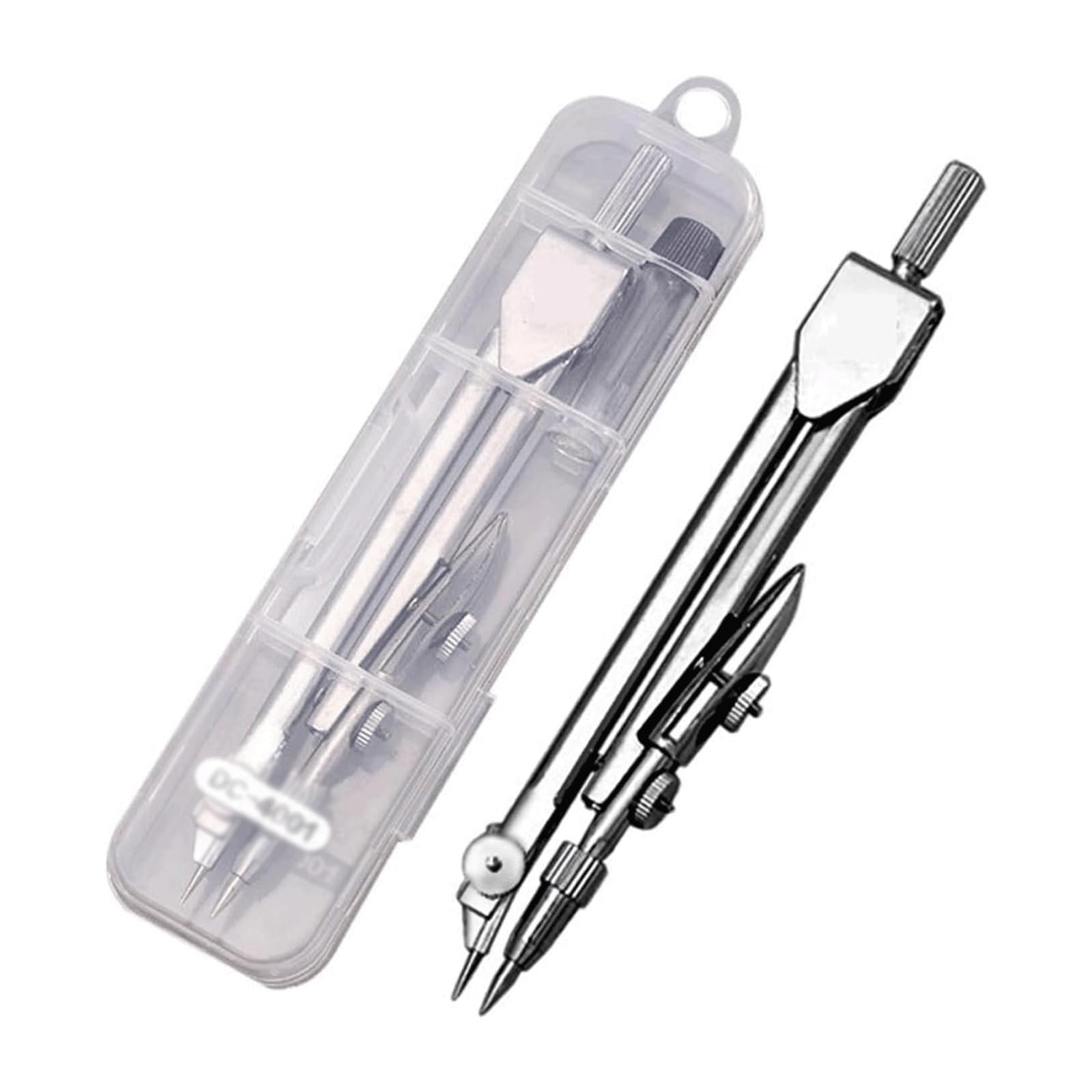 GddOGUK Professional Drafting Compass Set with Refill Leads, Metal Geometry Compass with Storage Box for Engineering, Math & Technical Drawing