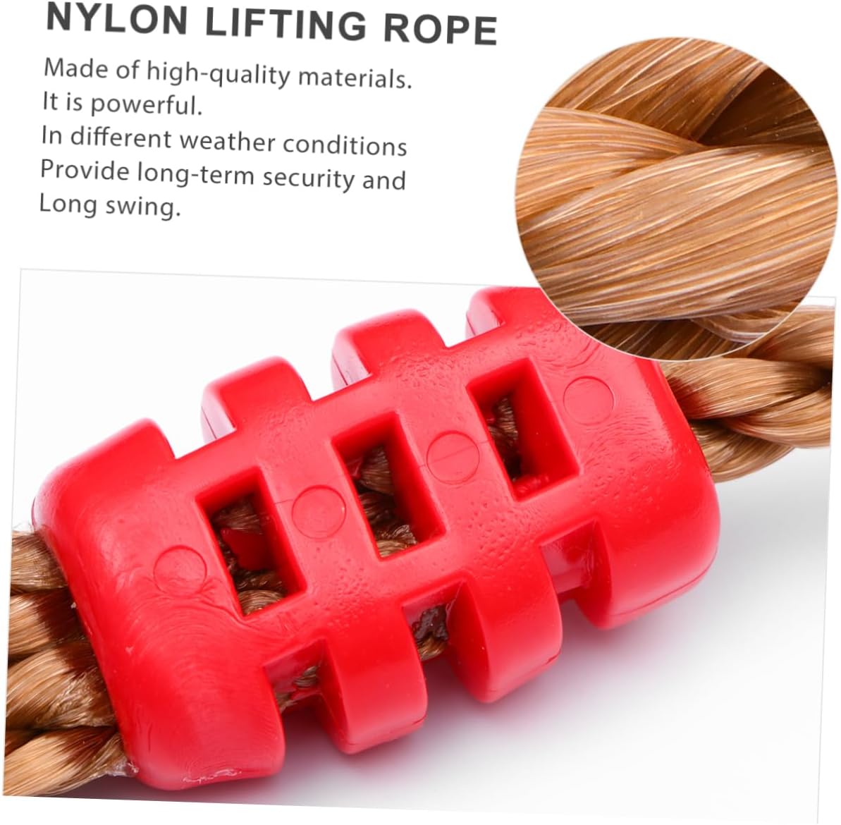 MERRYHAPY 6pcs Swing Strap Adjustable Nylon Rope Tree Swing Kit Accessories for Backyard Random Color