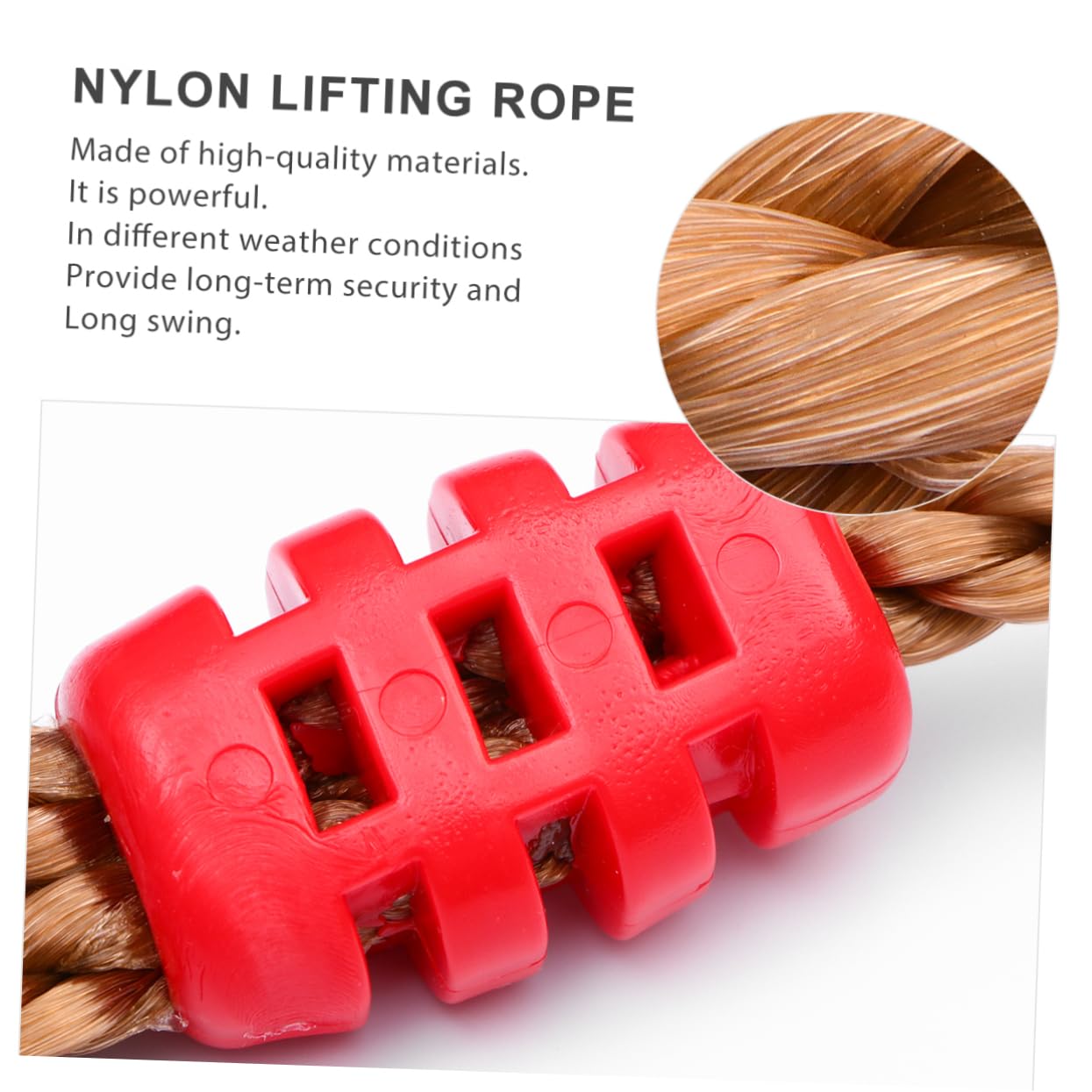 ibasenice 6pièces Sangle de Balançoire Nylon Kit de Suspension pour Balançoire Extérieur Sangles de Suspension Réglables