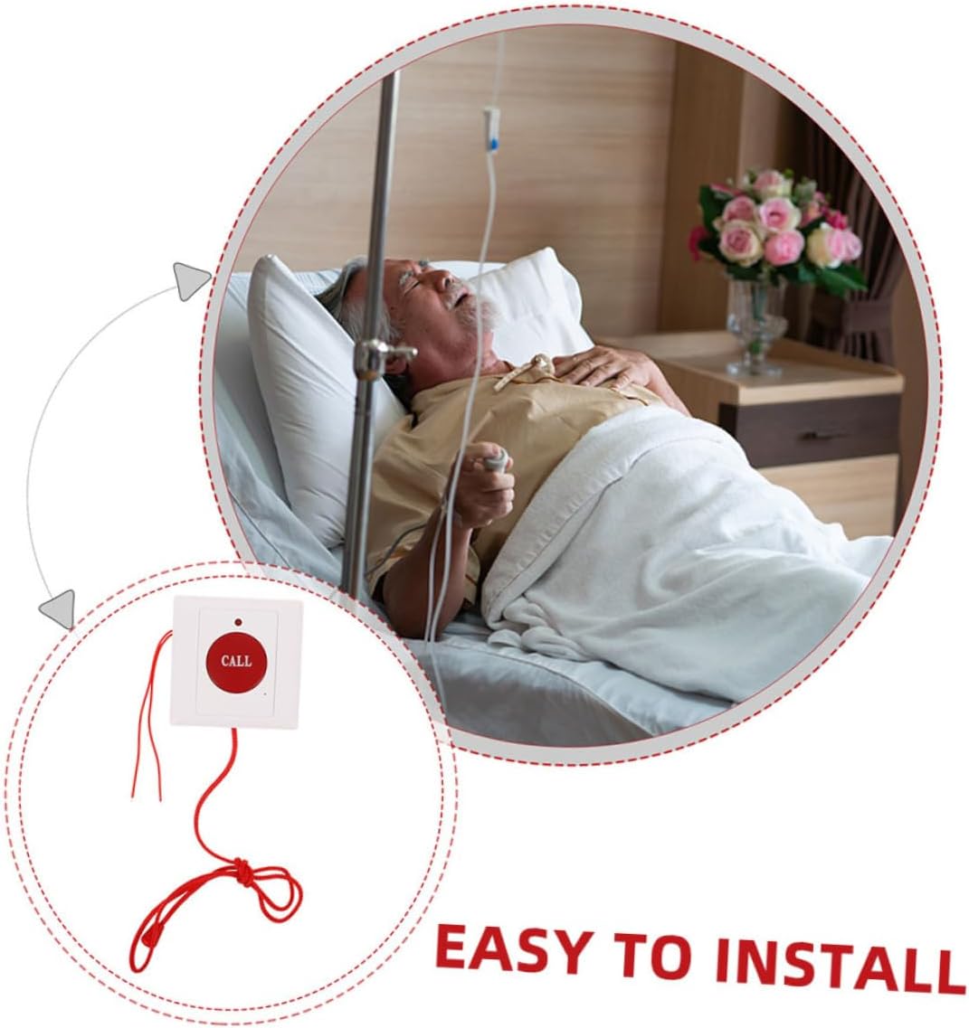 2pcs Sos Emergency Call Button Pull Cord for Seniors Patient