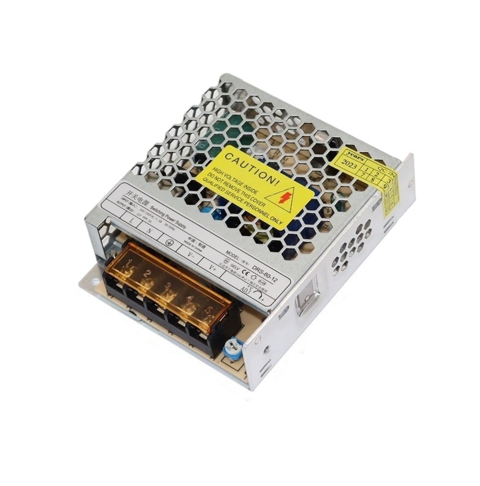 Bloc d'alimentation 12V 5A 60W compact pour ruban LED et vitrine