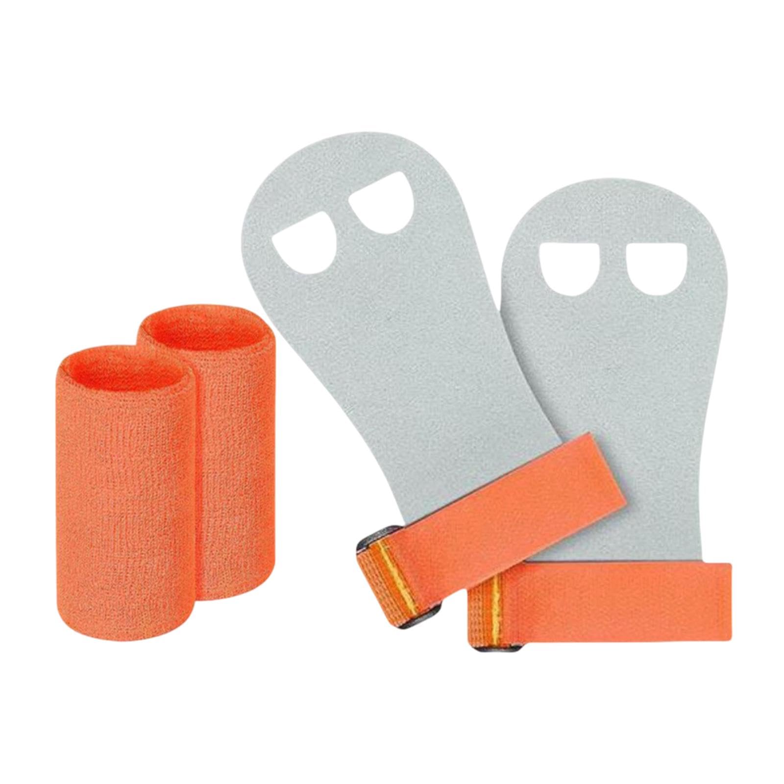 Kids Gymnastics Grips Wristbands Set Supplies Gloves Sports Gymnastics Grips S Orange | Sporting Goods | Team Sports | Gymnastics | Equipment-image-49