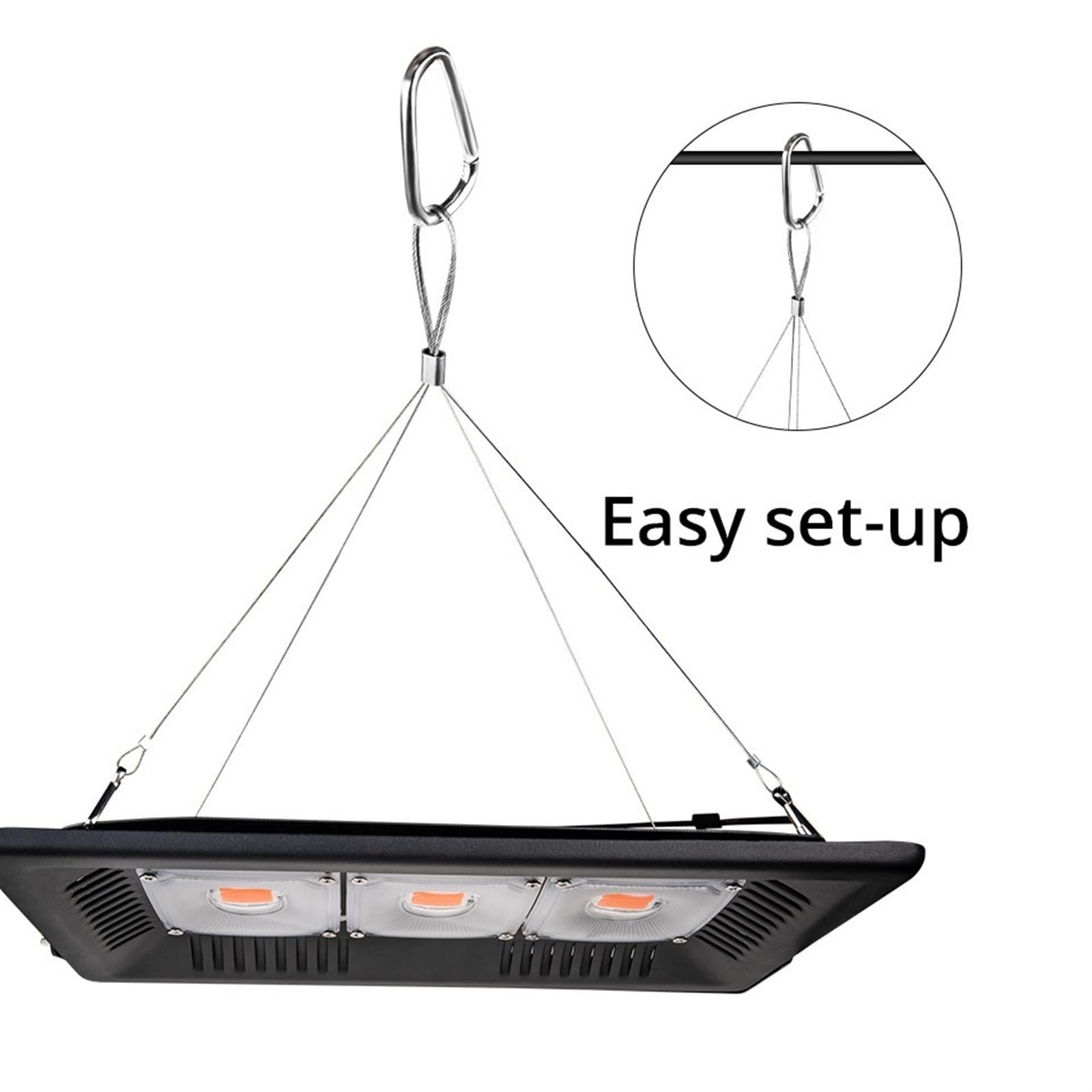 La planta crece ligera, Lámpara LED de espectro completo for cultivo plantas, for exteriores, IP65, resistente al agua, alta potencia, 50 W, 100, 150(150W with cable)