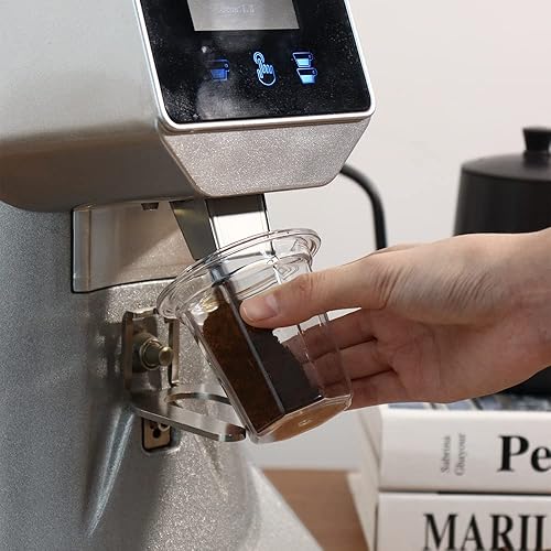 Miniatura 6 de Taza dosificadora transparente de 2008in polvo de café barista de plástico antiestático taza dosificadora de espresso taza dosificadora de olfateo