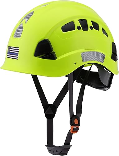 Casco de seguridad con visera y protección auditiva, casco de trabajo aprobado por LOHASTAR ANSI Z89.1 para motosierra forestal, casco de tala